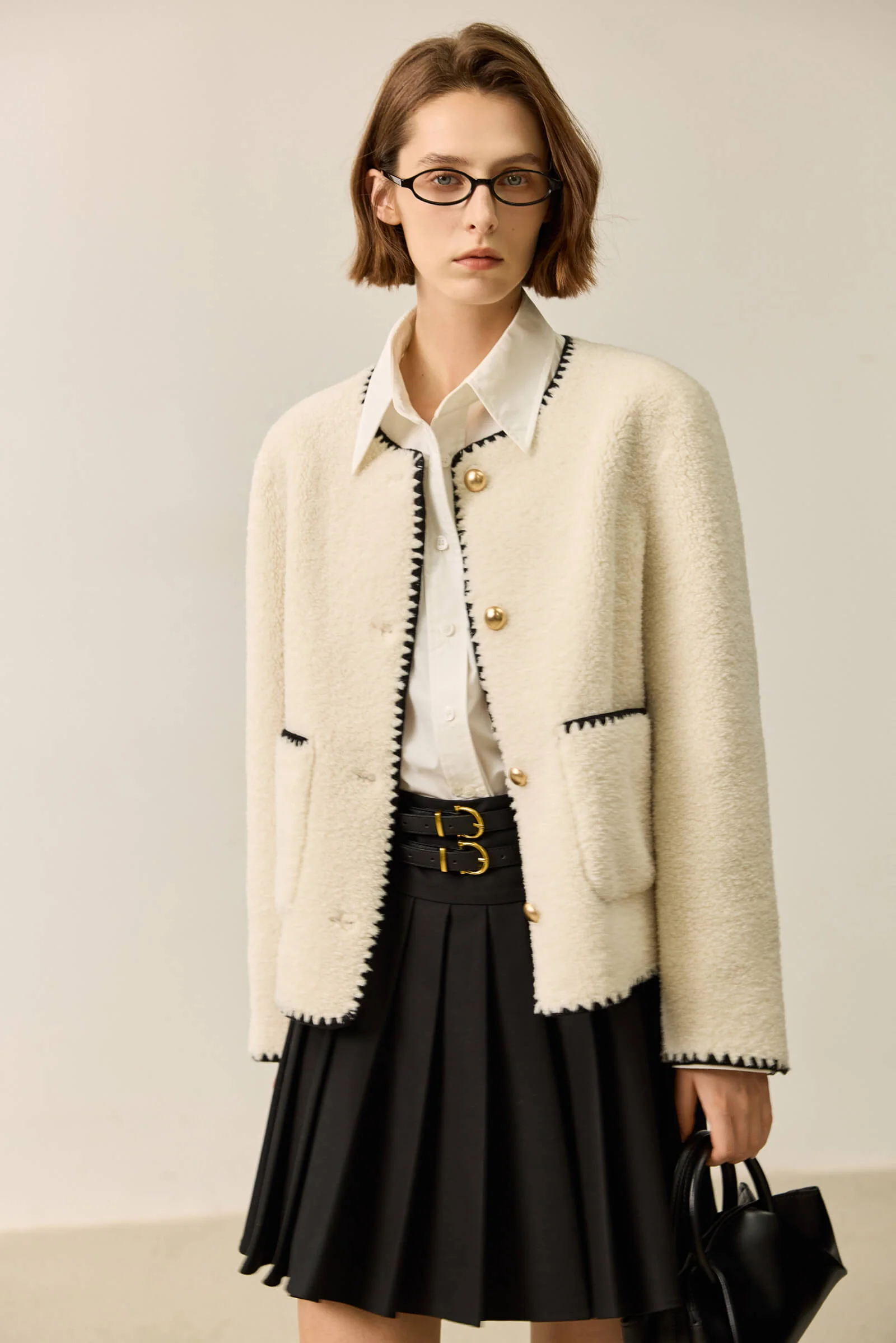 LILY Bouclé Fleece Casual Jacket - Image 7
