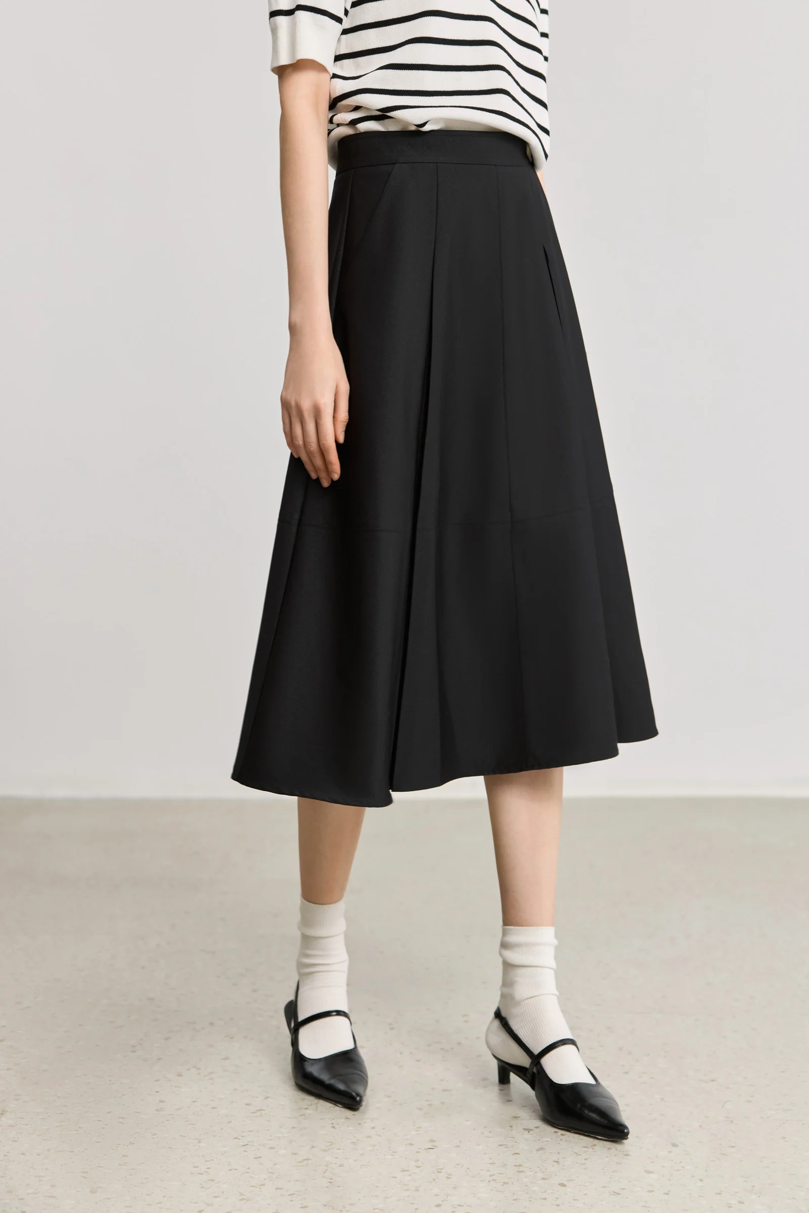 LILY Casual A-Line Midi Skirt - Image 5