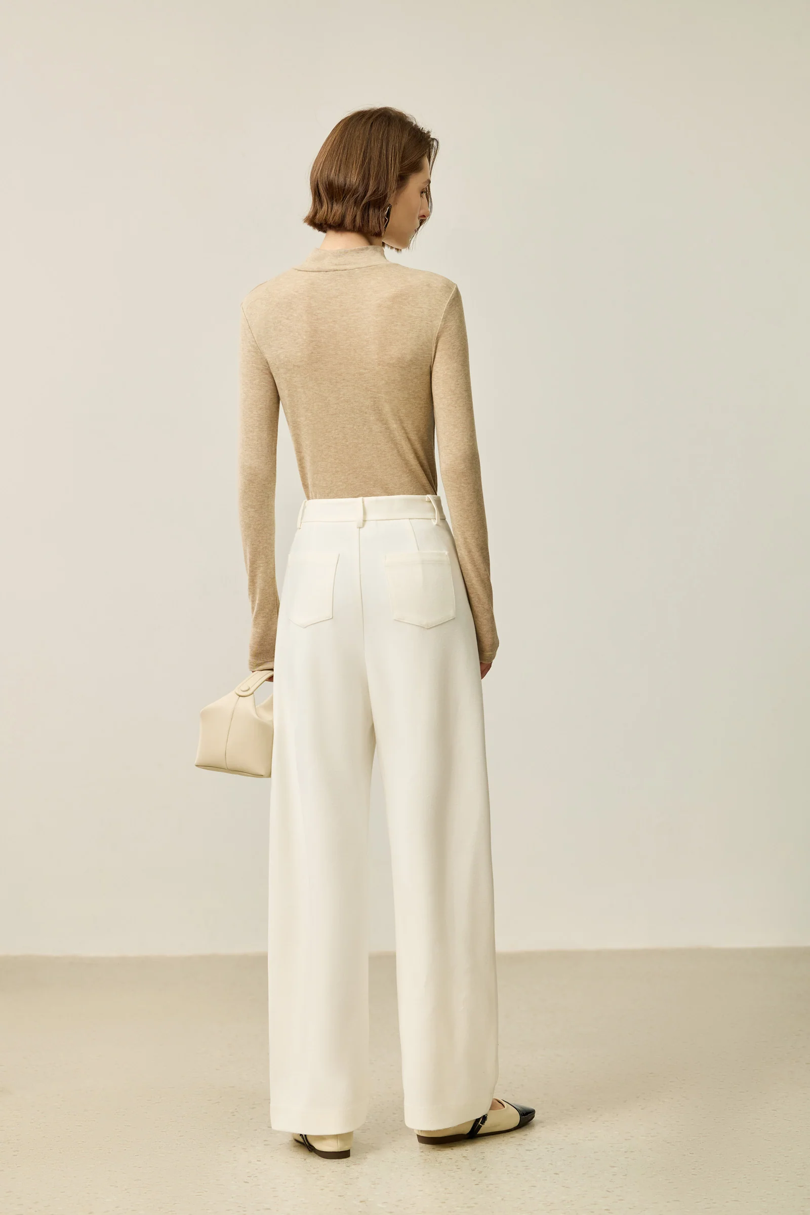 LILY Casual Brushed Banana Pants - Image 4
