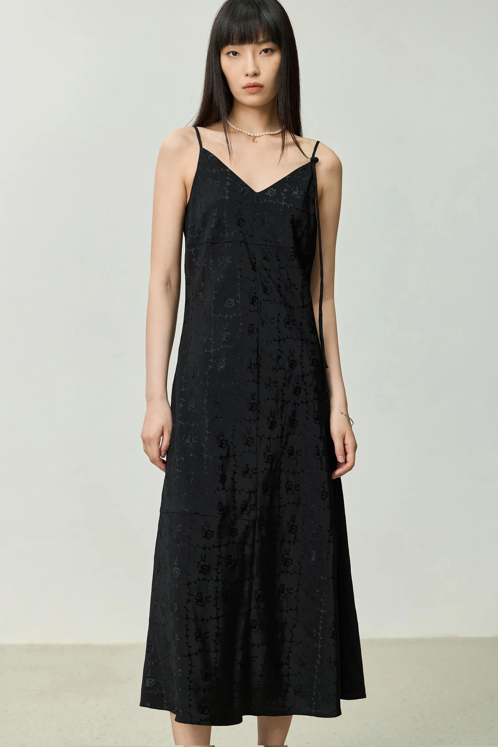 LILY Chinese Style V-Neck Dress - Image 5
