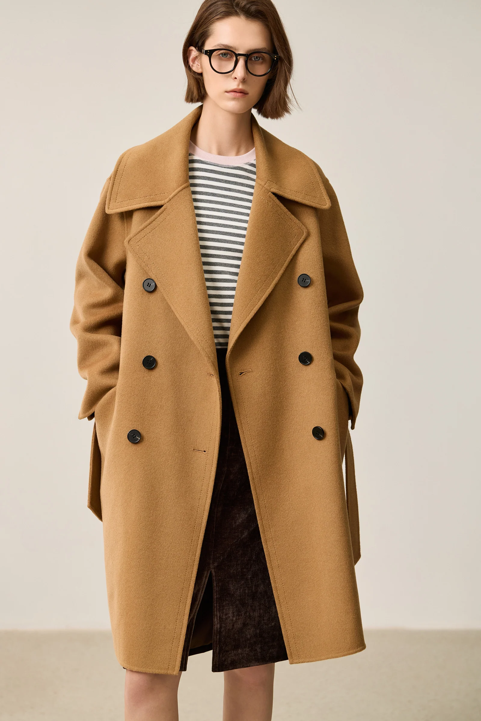 LILY Classic Double-Breasted Wool Coat - Image 12