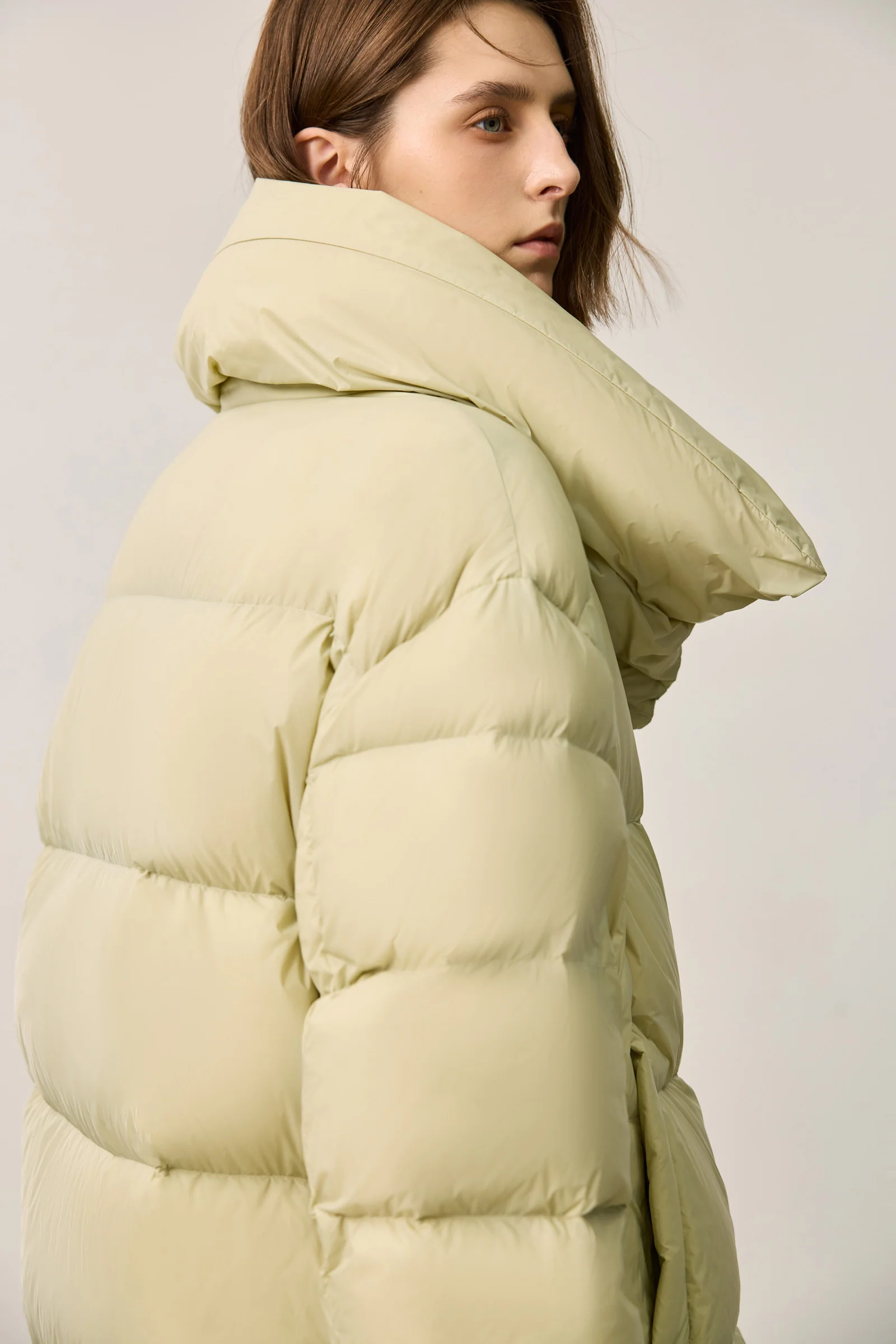 LILY Cloud-Like Zero Pressure Wrap Collar Puffer Down Jacket - Image 8