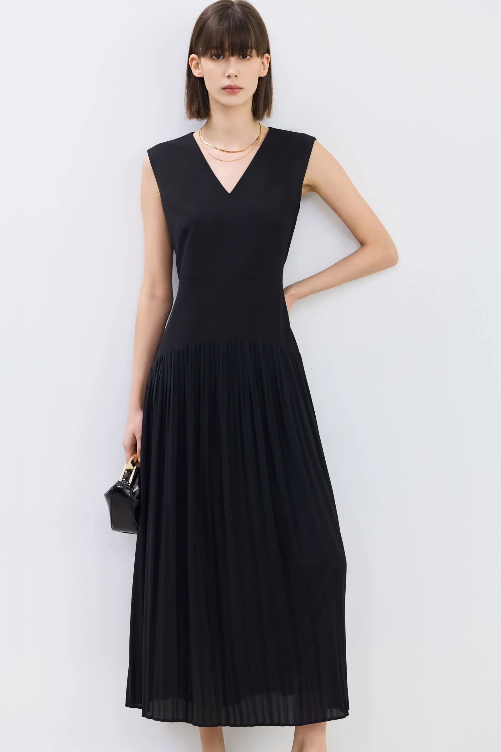 LILY College Style Pleated Dress - Image 11