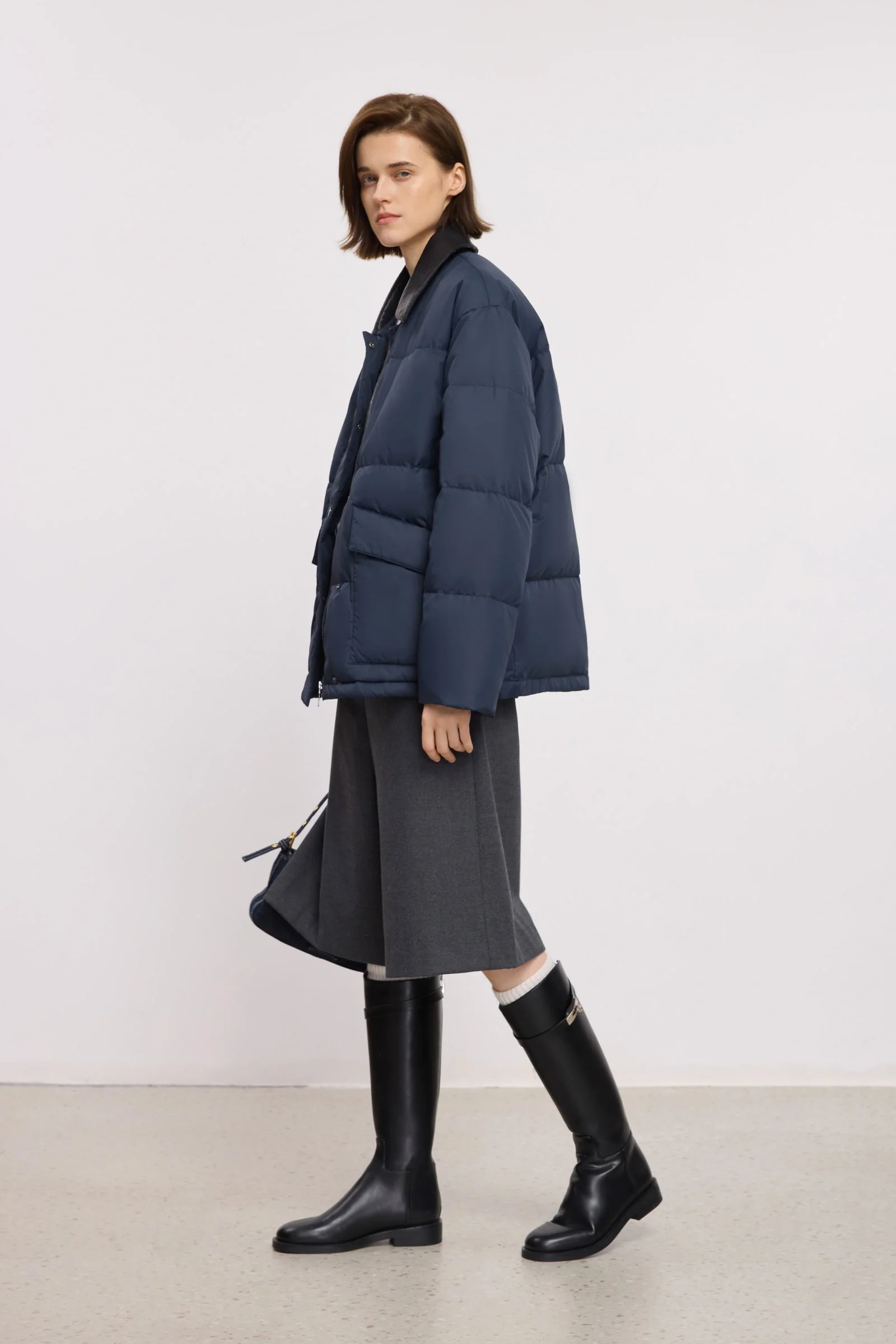 LILY Colorblock Down Puffer Jacket - Image 3