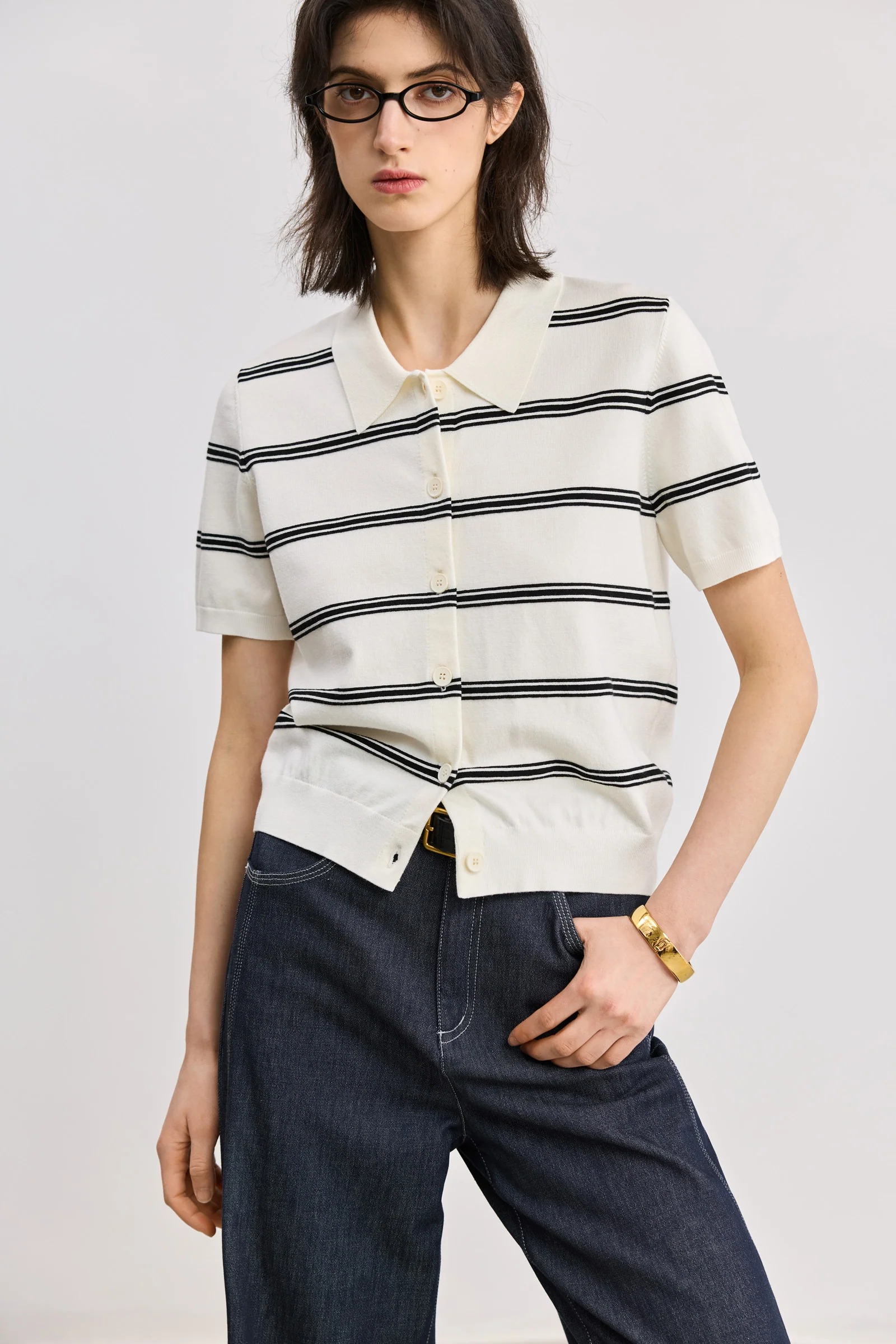 LILY Colorblock Stripe Knit Top - Image 5