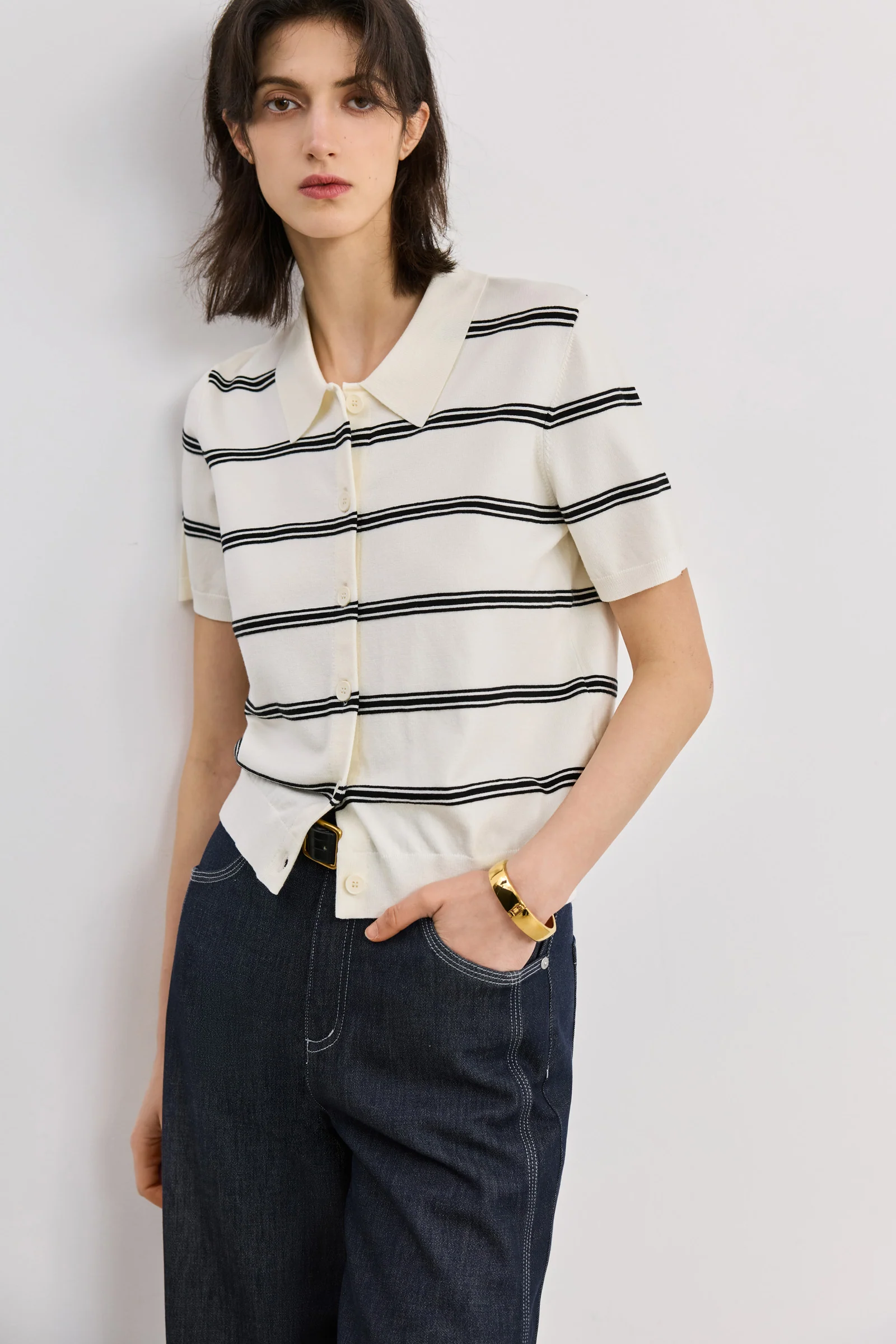 LILY Colorblock Stripe Knit Top - Image 6