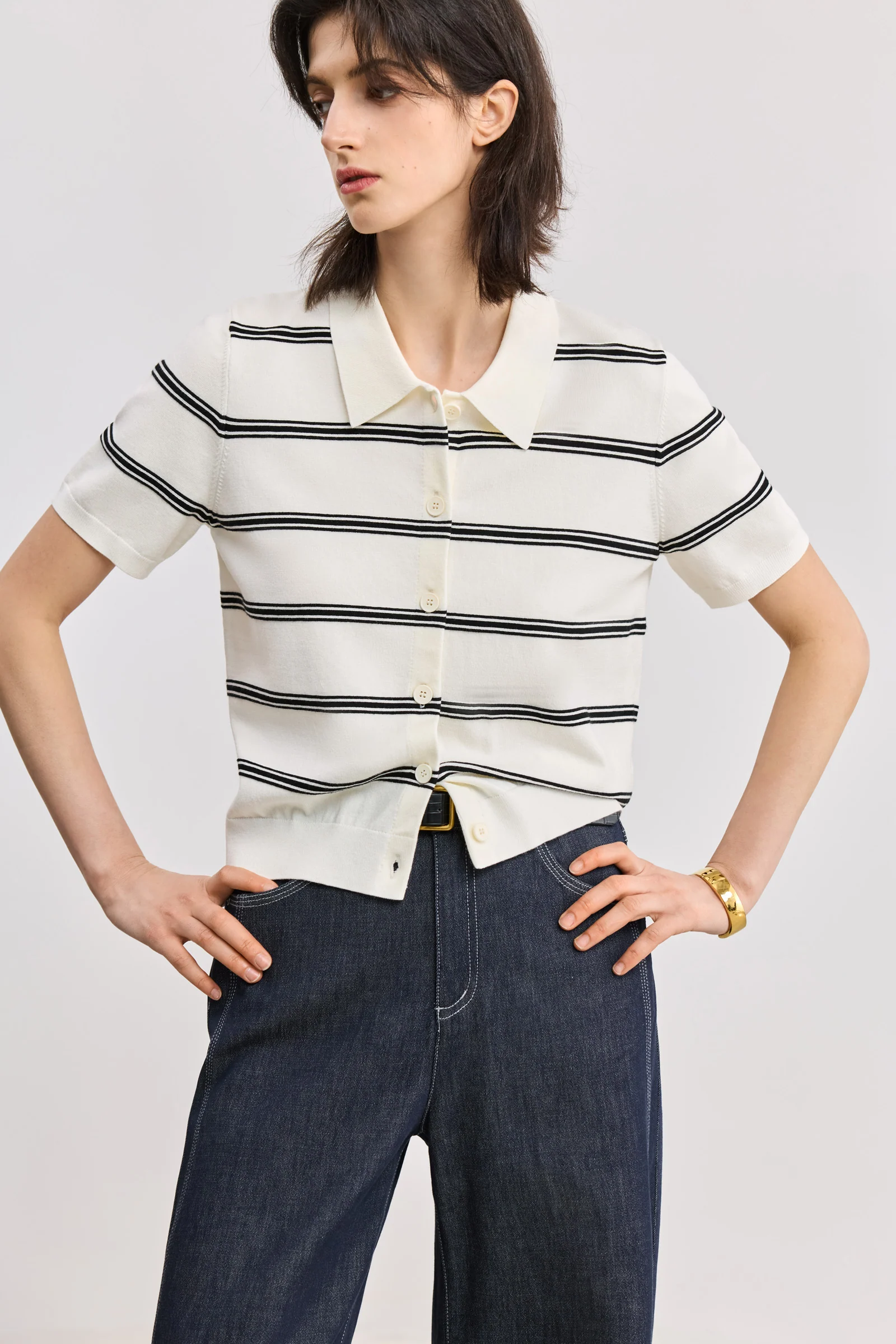 LILY Colorblock Stripe Knit Top - Image 7