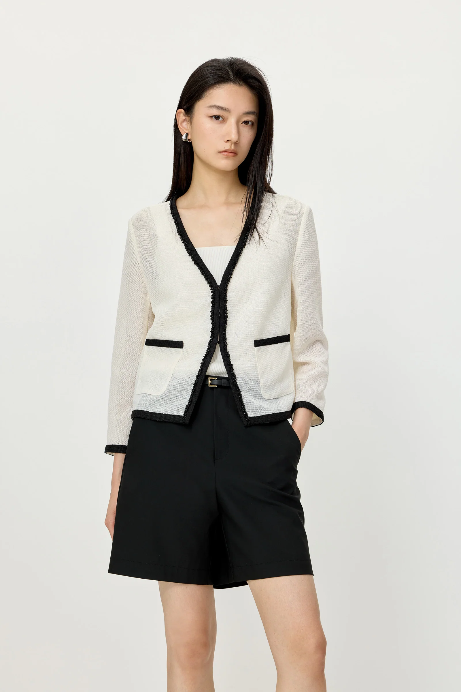 LILY Colorblock V-Neck Jacket - Image 5