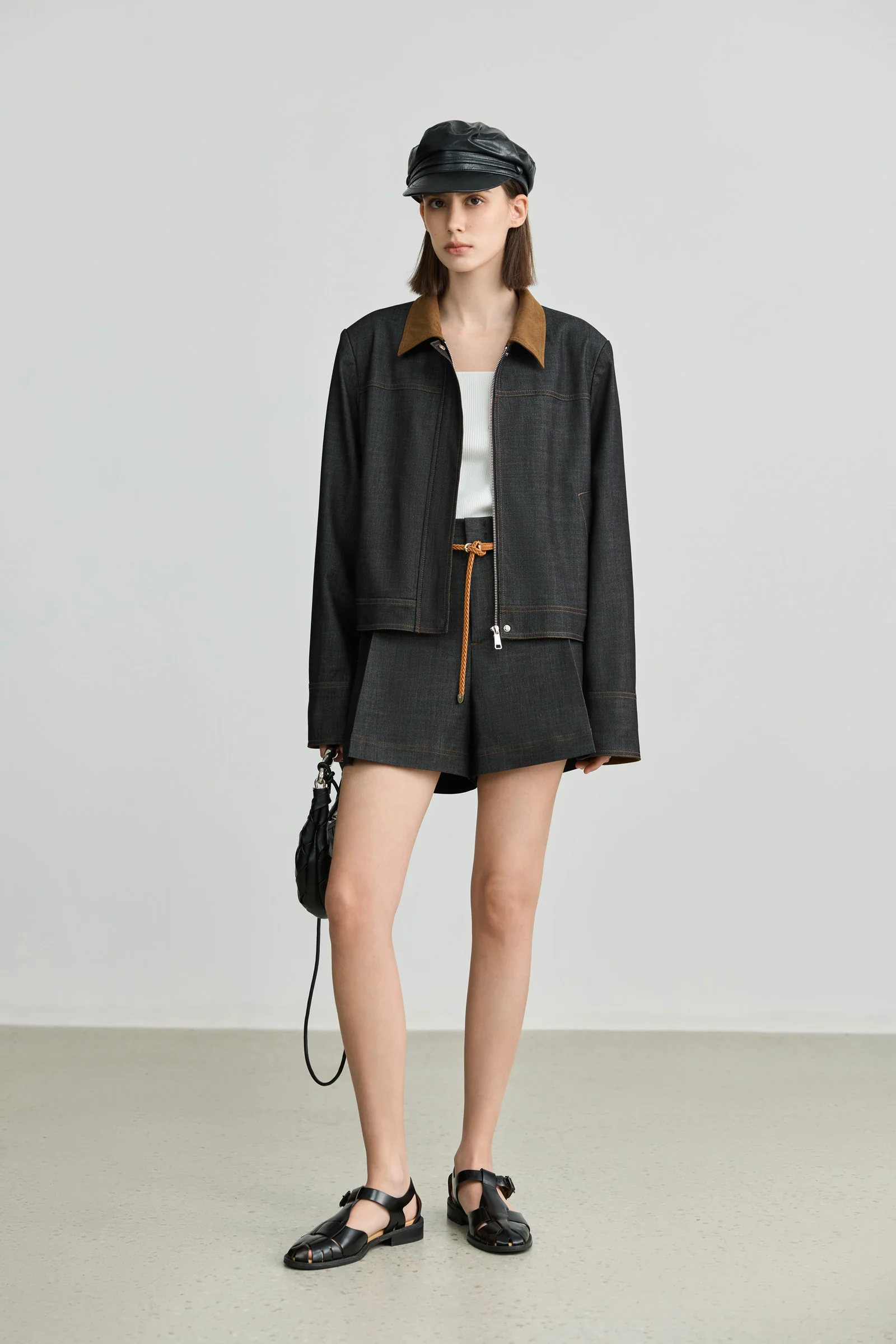 LILY Corduroy Patchwork Denim Jacket - Image 2