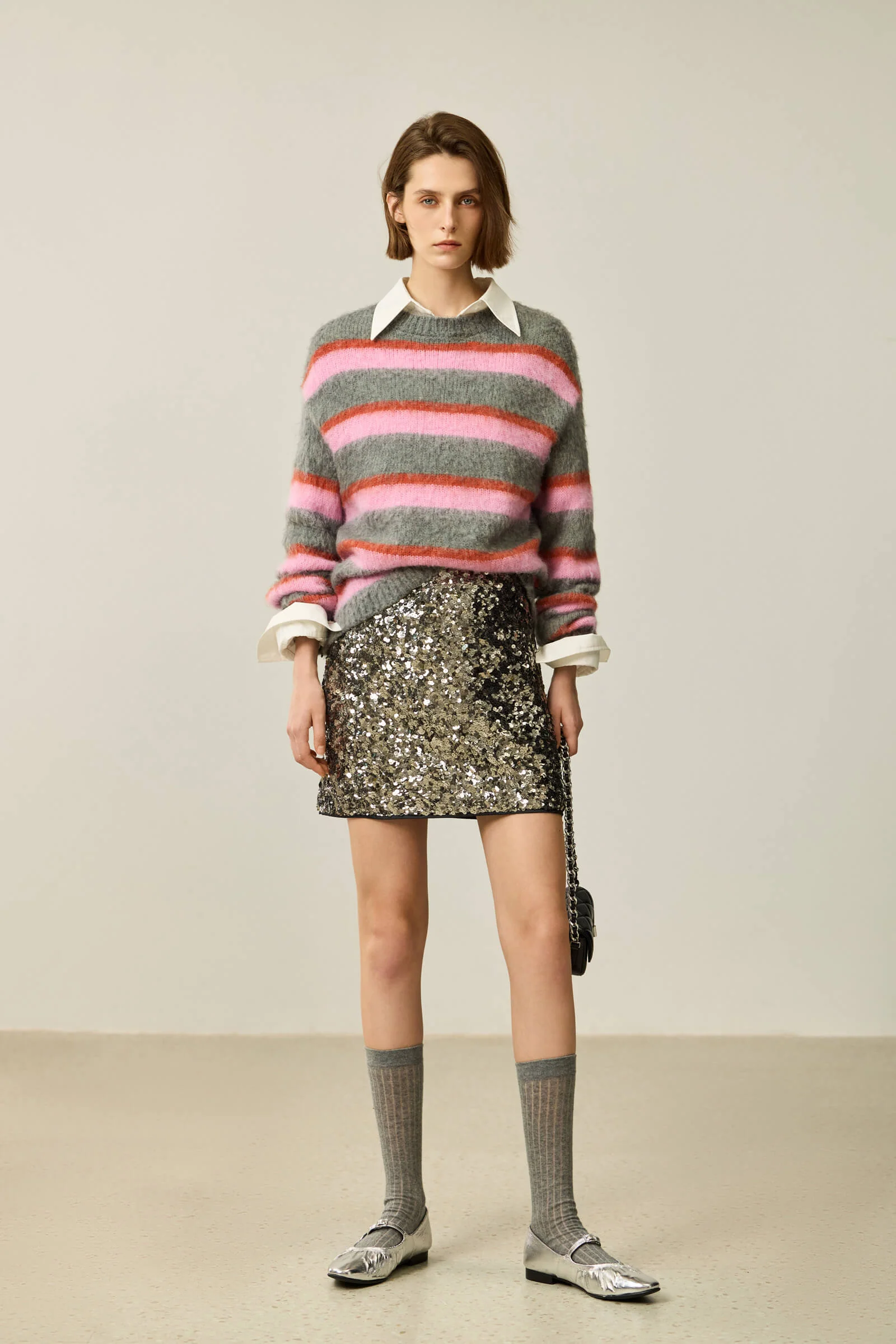 LILY Cozy Color-Block Striped Sweater - Image 5