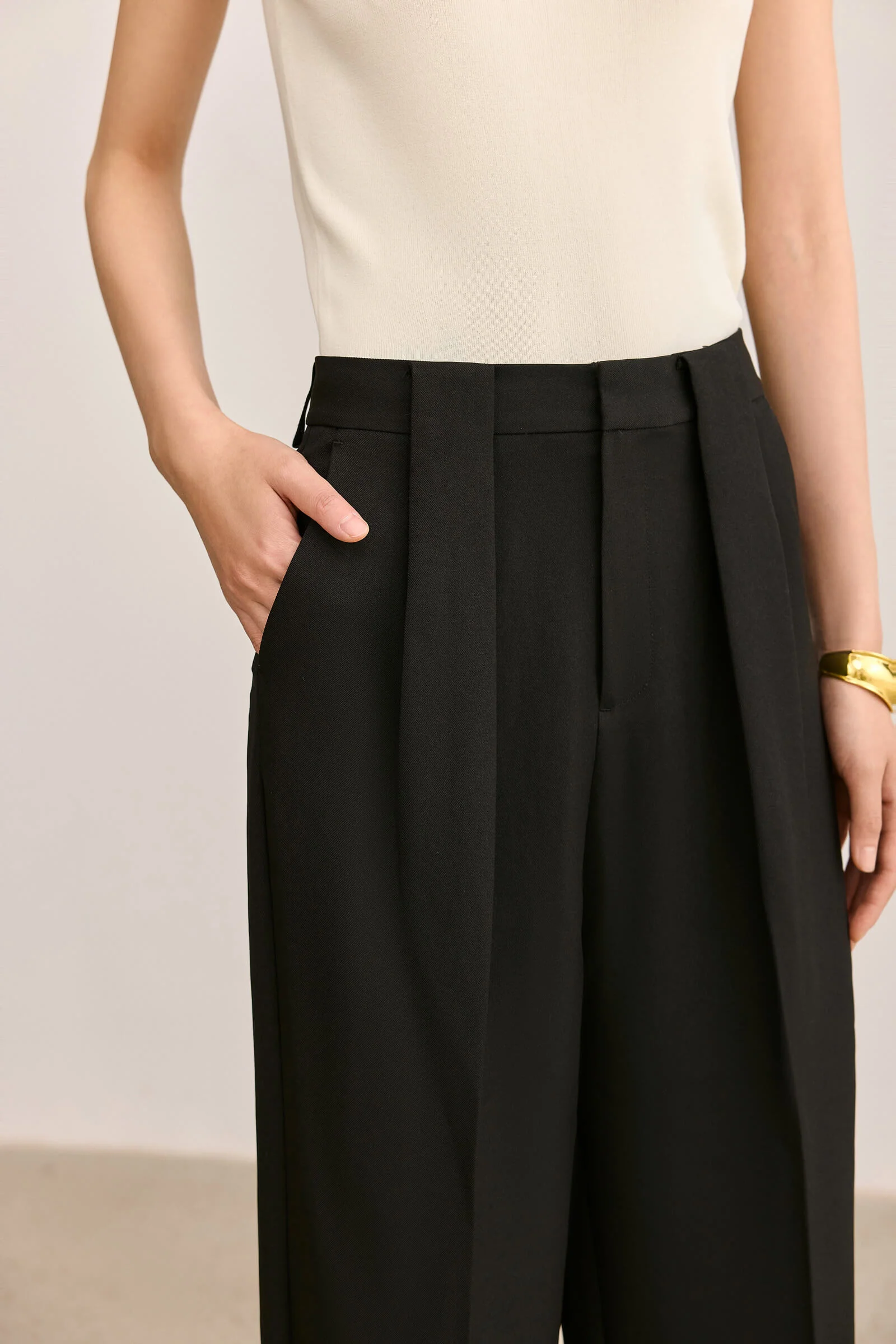 LILY Design Double Pleated Casual Pants - Image 9