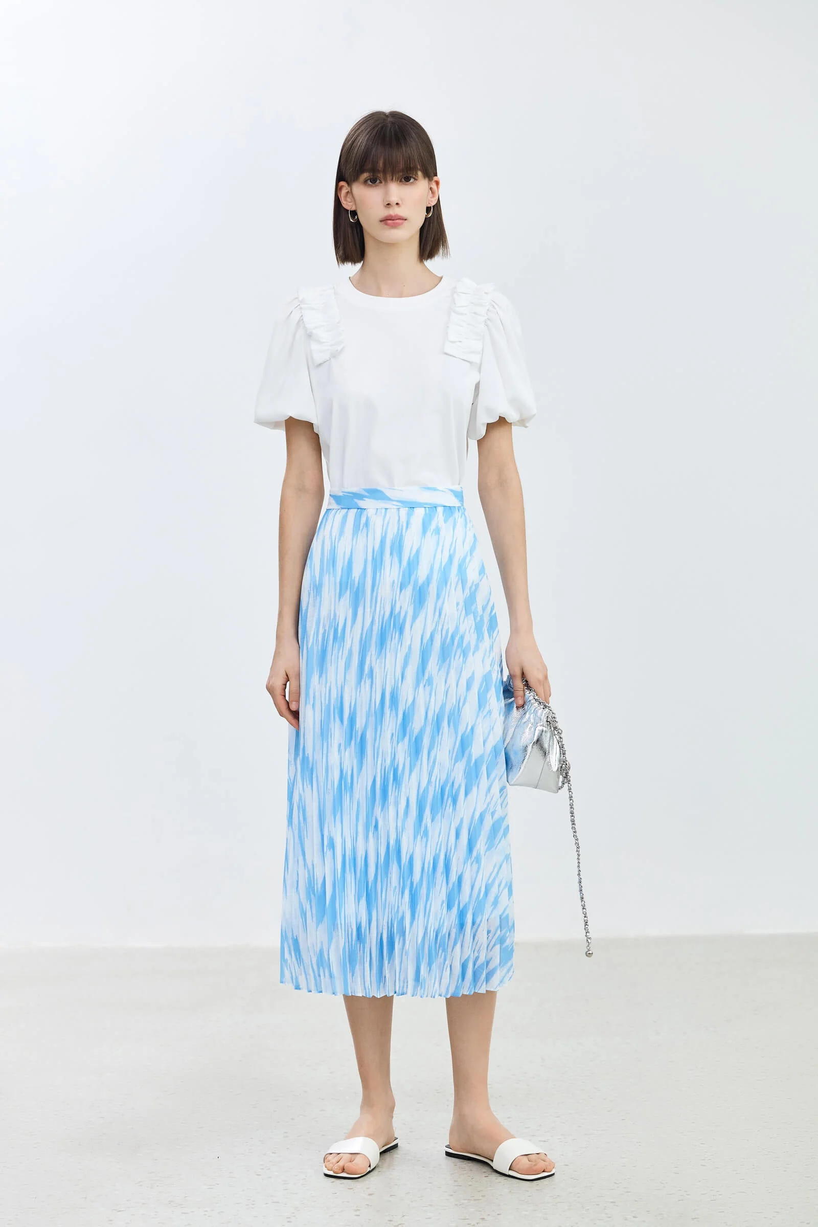 LILY Design Print Half Skirt - Image 3
