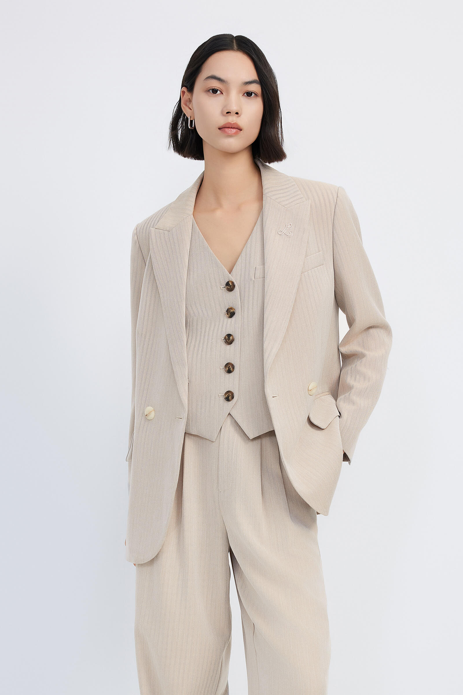 LILY Double-Breasted Suit Jacket - Image 5