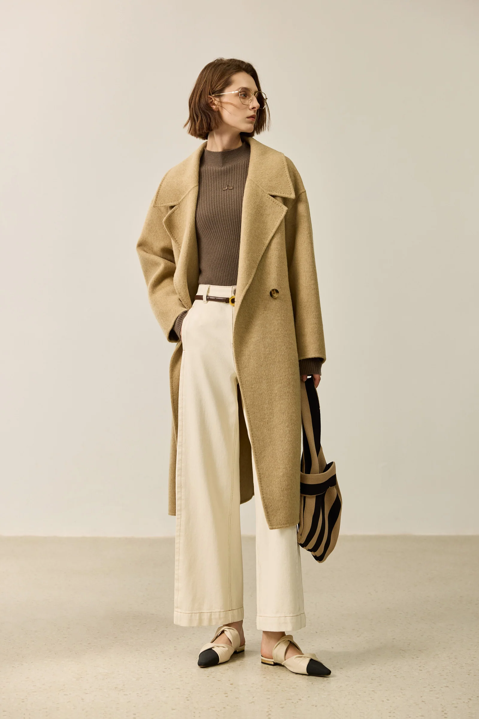 LILY Double-Faced Wool Coat - Image 11