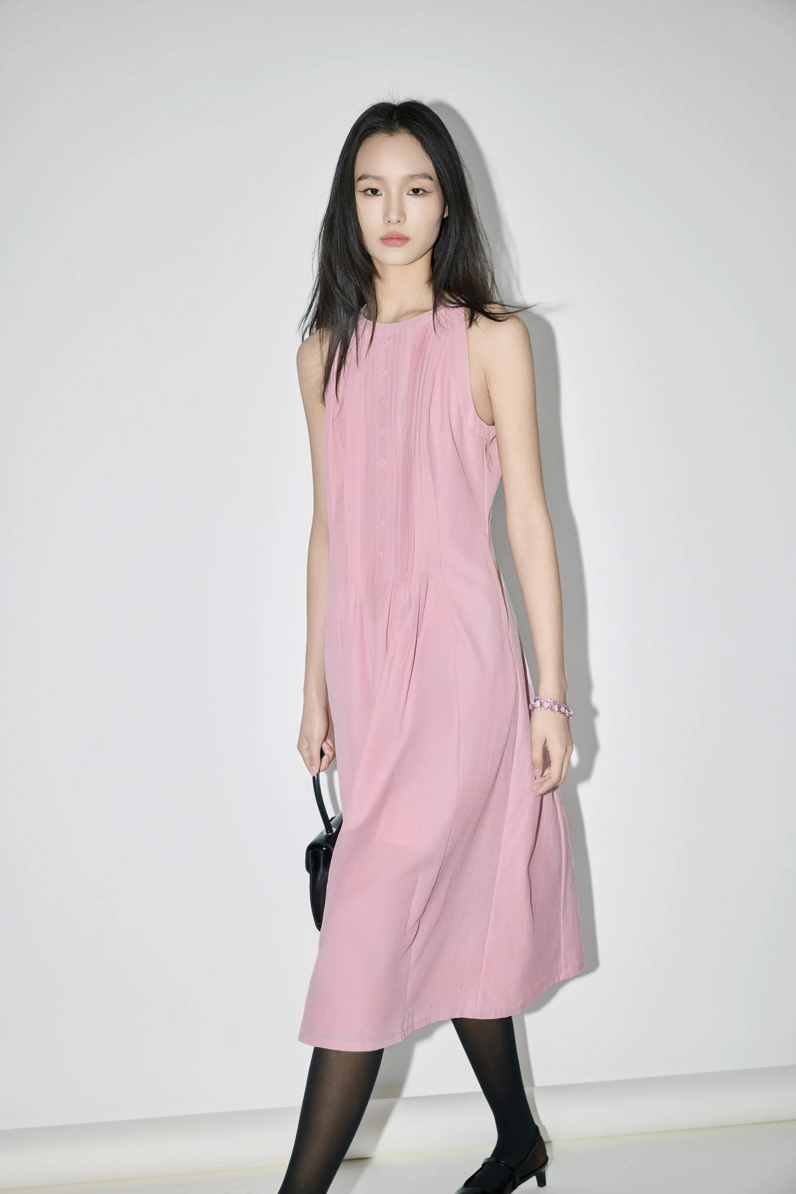 LILY Draped Waist-Cinching Slip Dress - Image 16