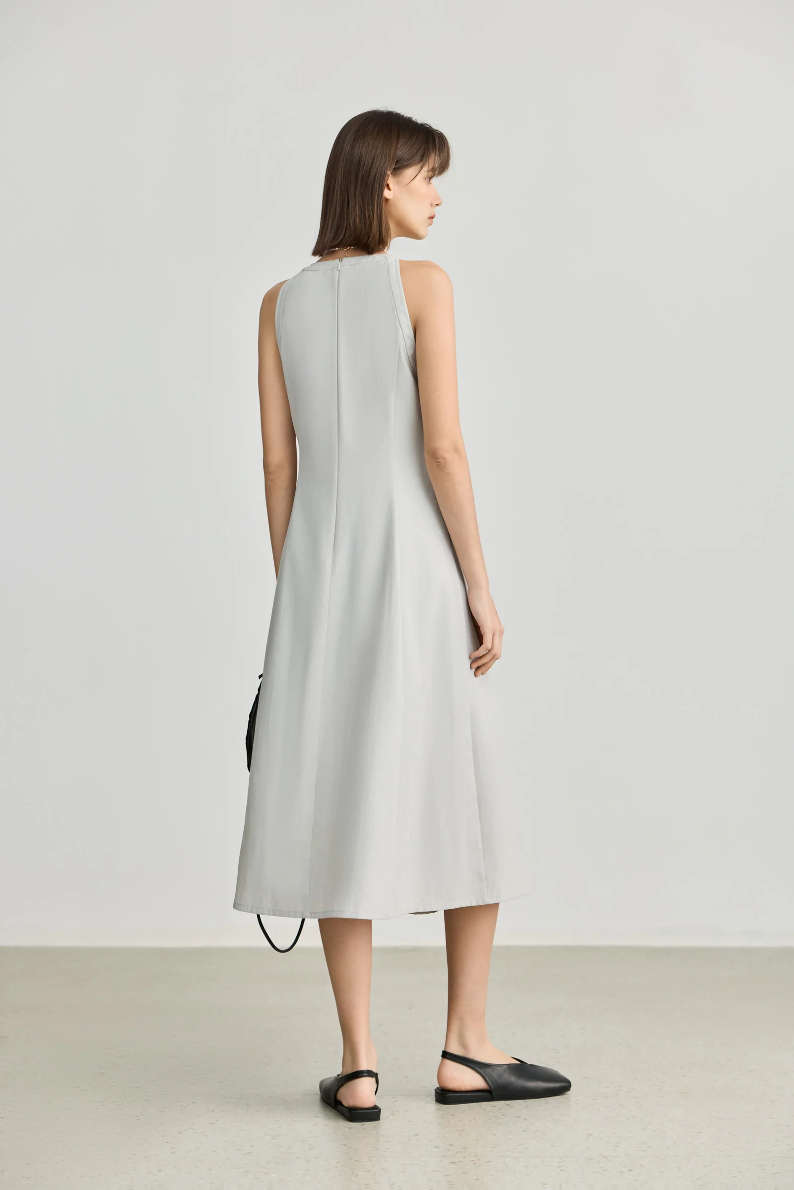 LILY Draped Waist-Cinching Slip Dress - Image 20