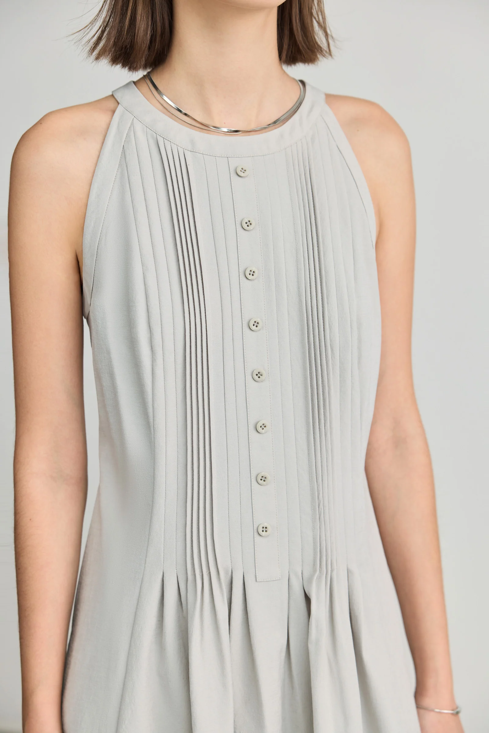 LILY Draped Waist-Cinching Slip Dress - Image 24