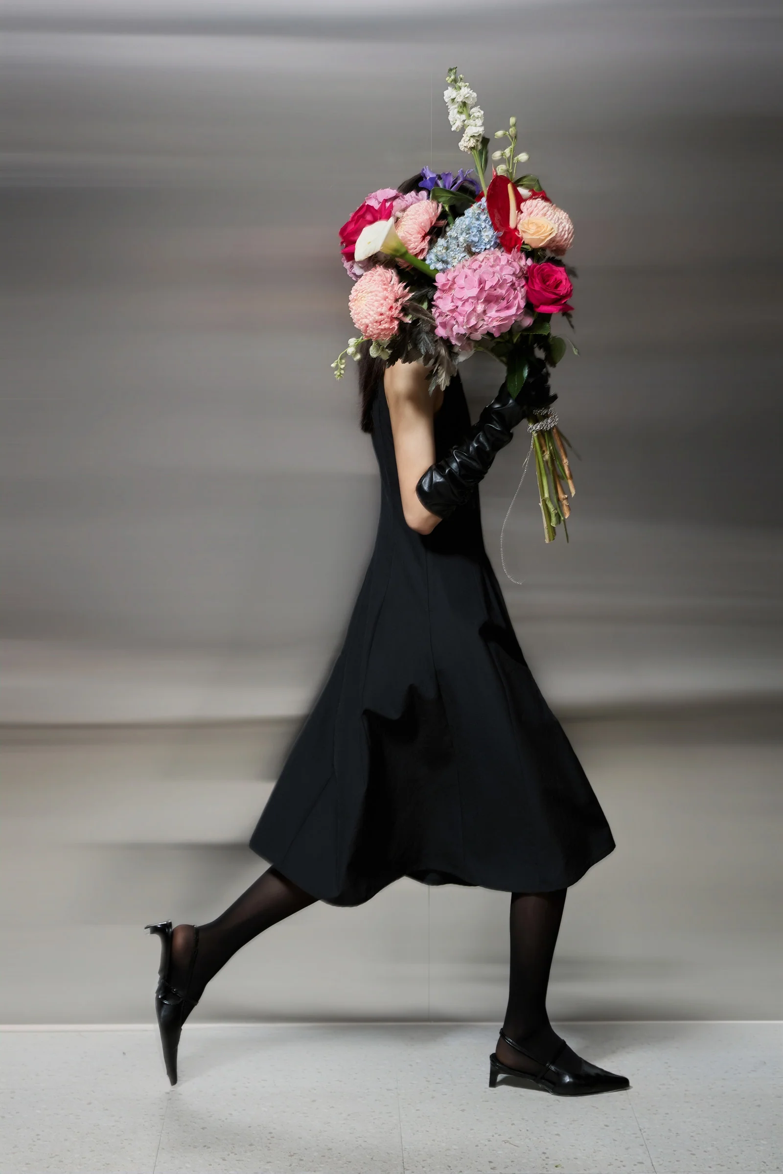 LILY Draped Waist-Cinching Slip Dress - Image 4