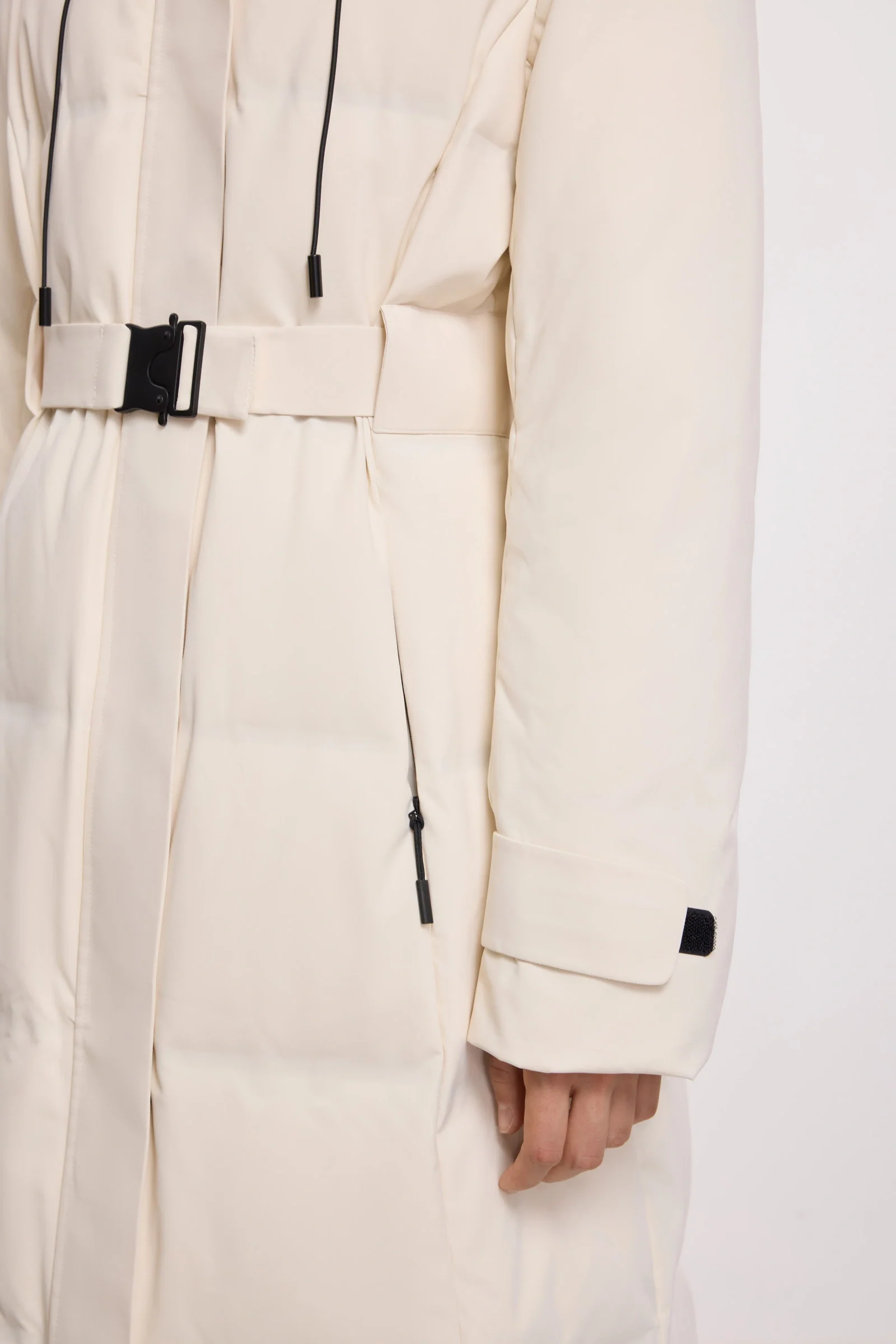 LILY Drawstring Hooded Down Coat - Image 11