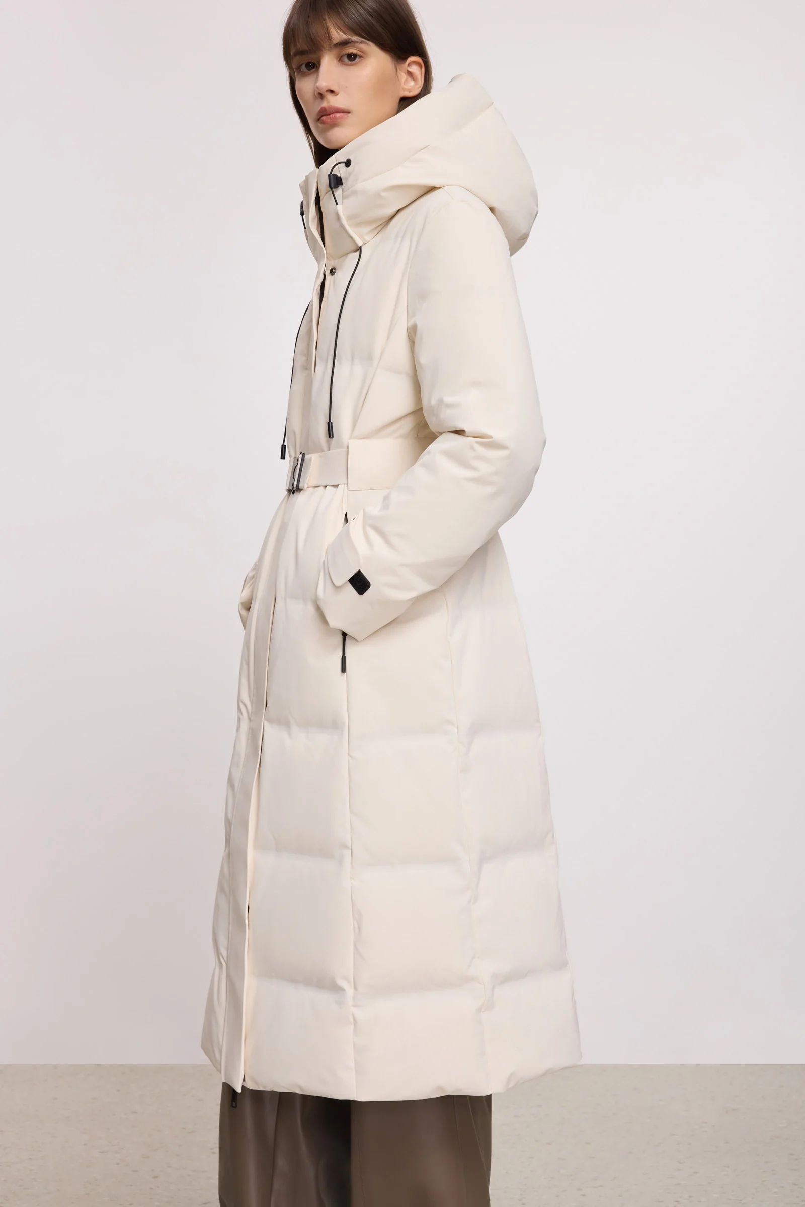 LILY Drawstring Hooded Down Coat - Image 17