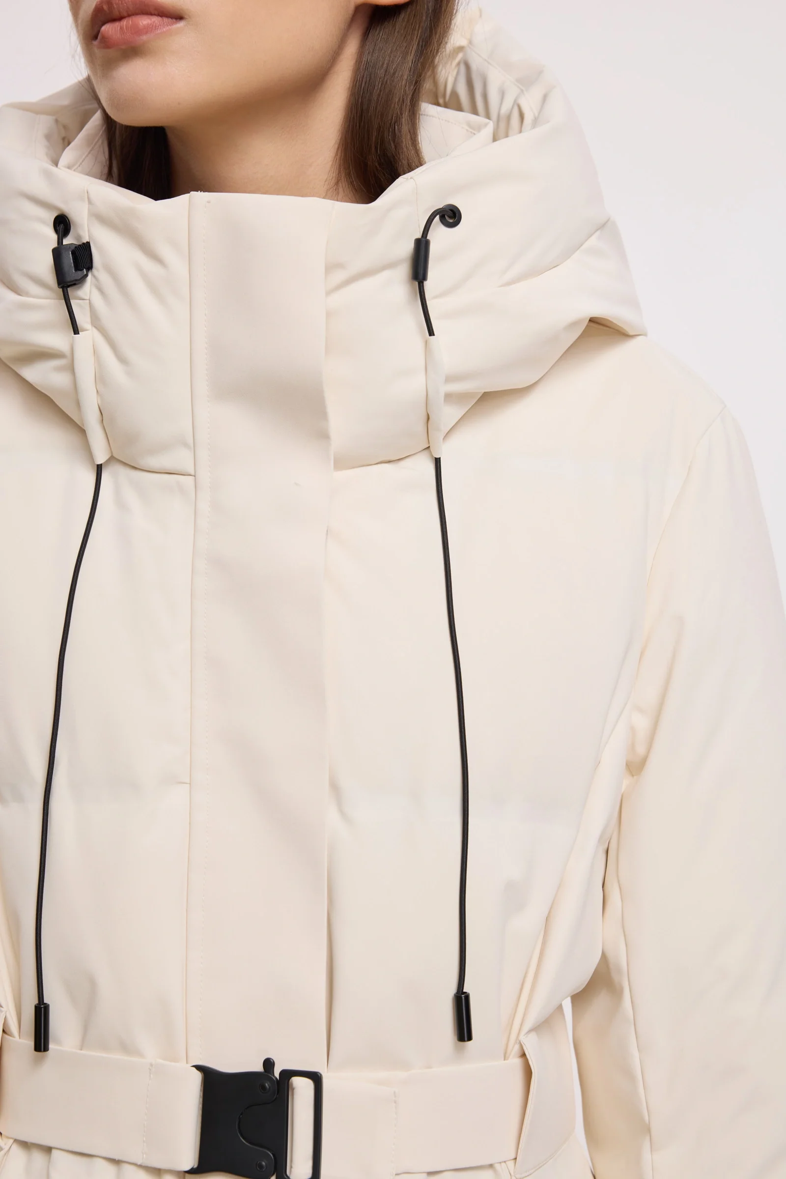 LILY Drawstring Hooded Down Coat - Image 19