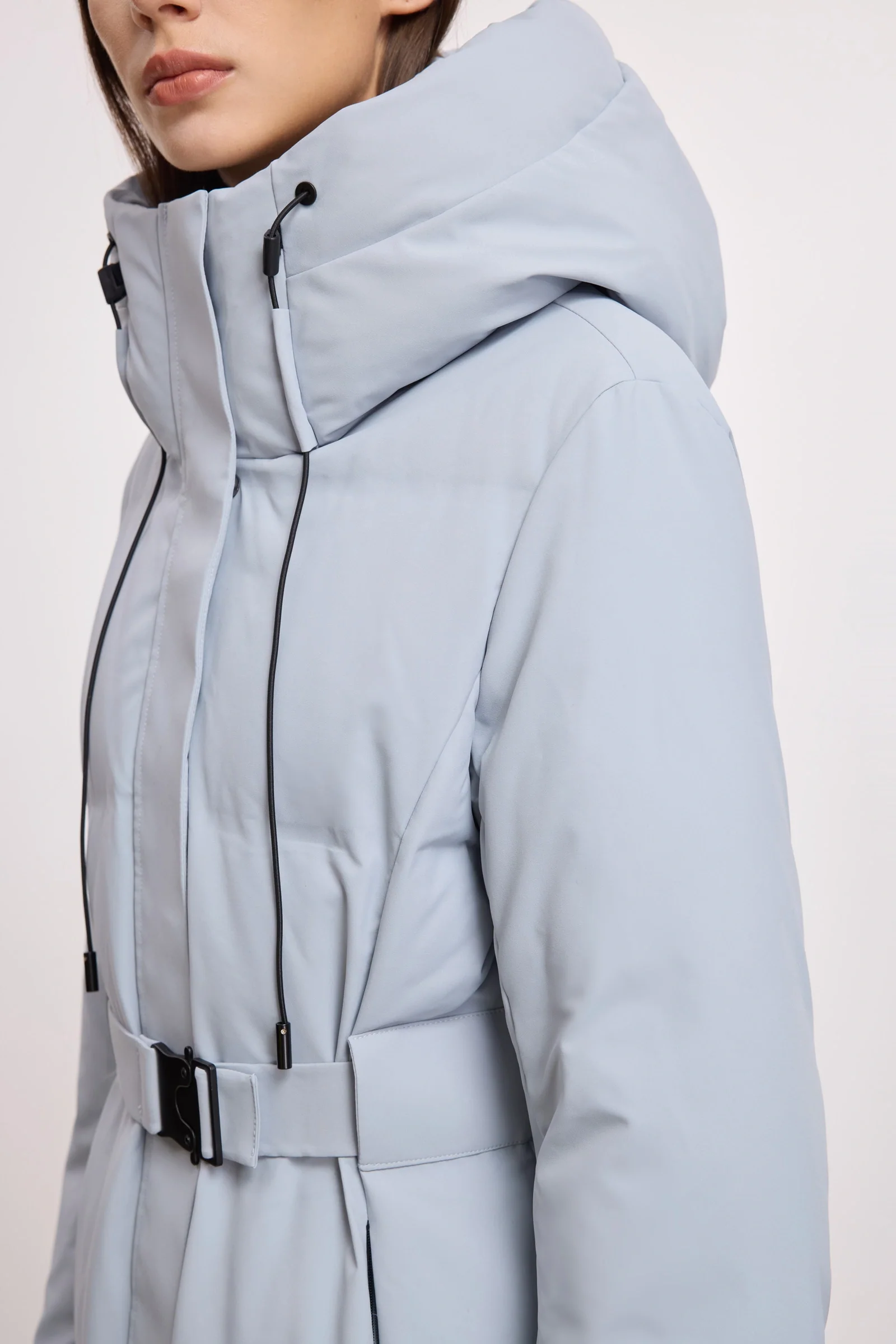 LILY Drawstring Hooded Down Coat - Image 7