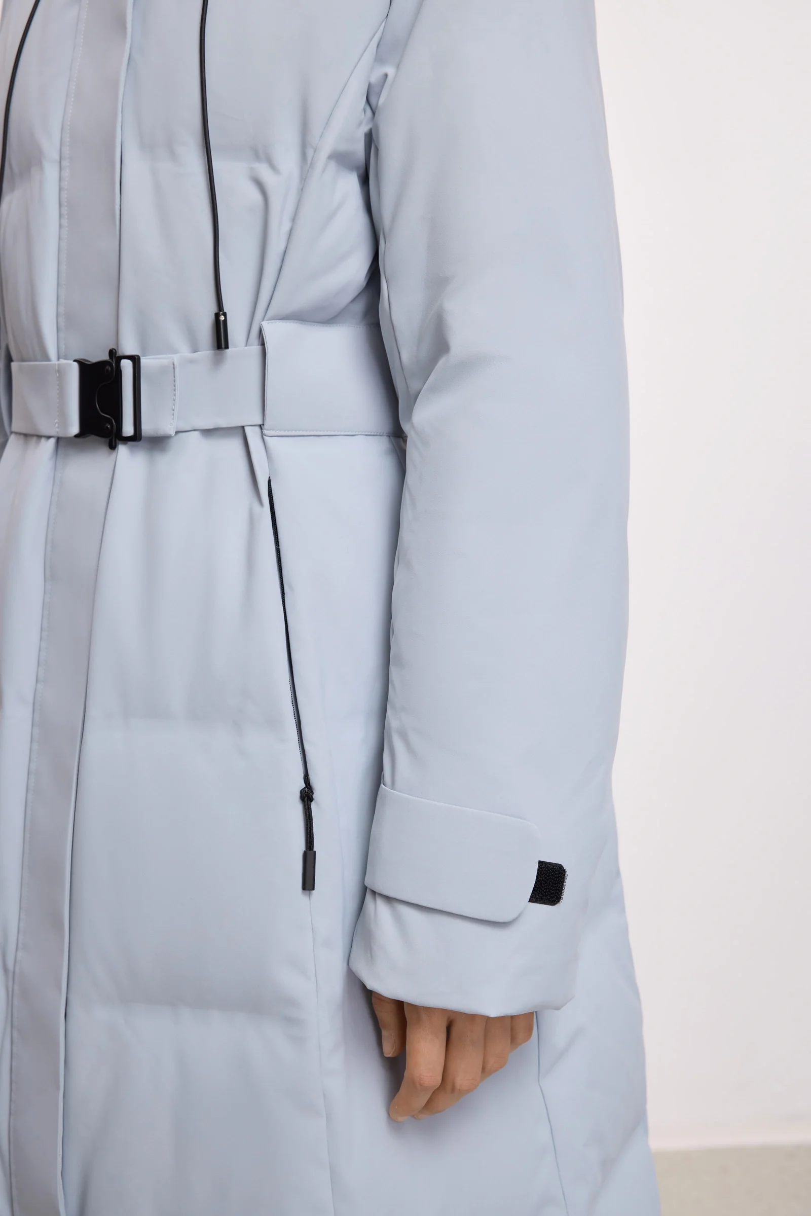 LILY Drawstring Hooded Down Coat - Image 8