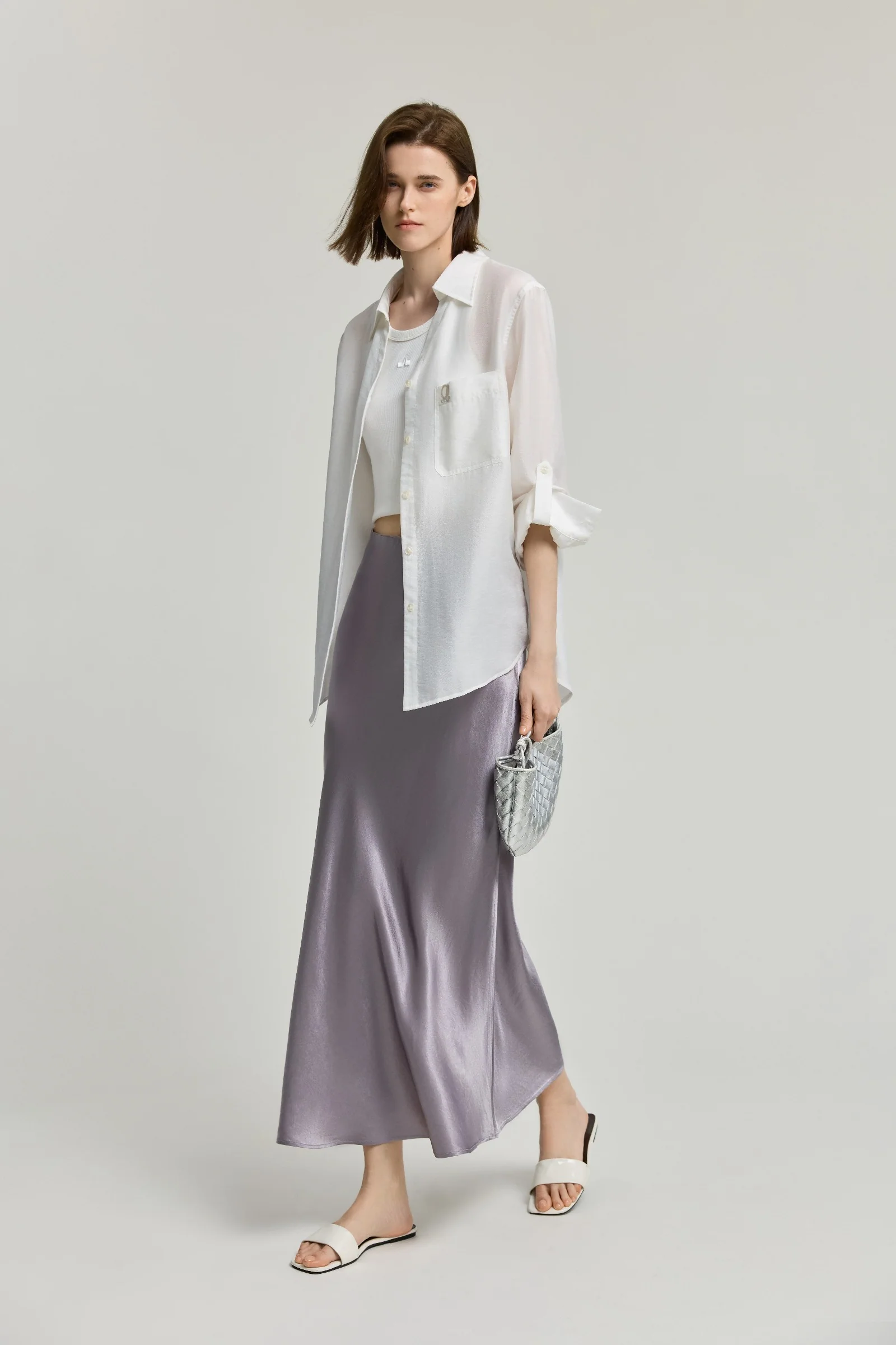 LILY Elegant Draped Fishtail Skirt - Image 5