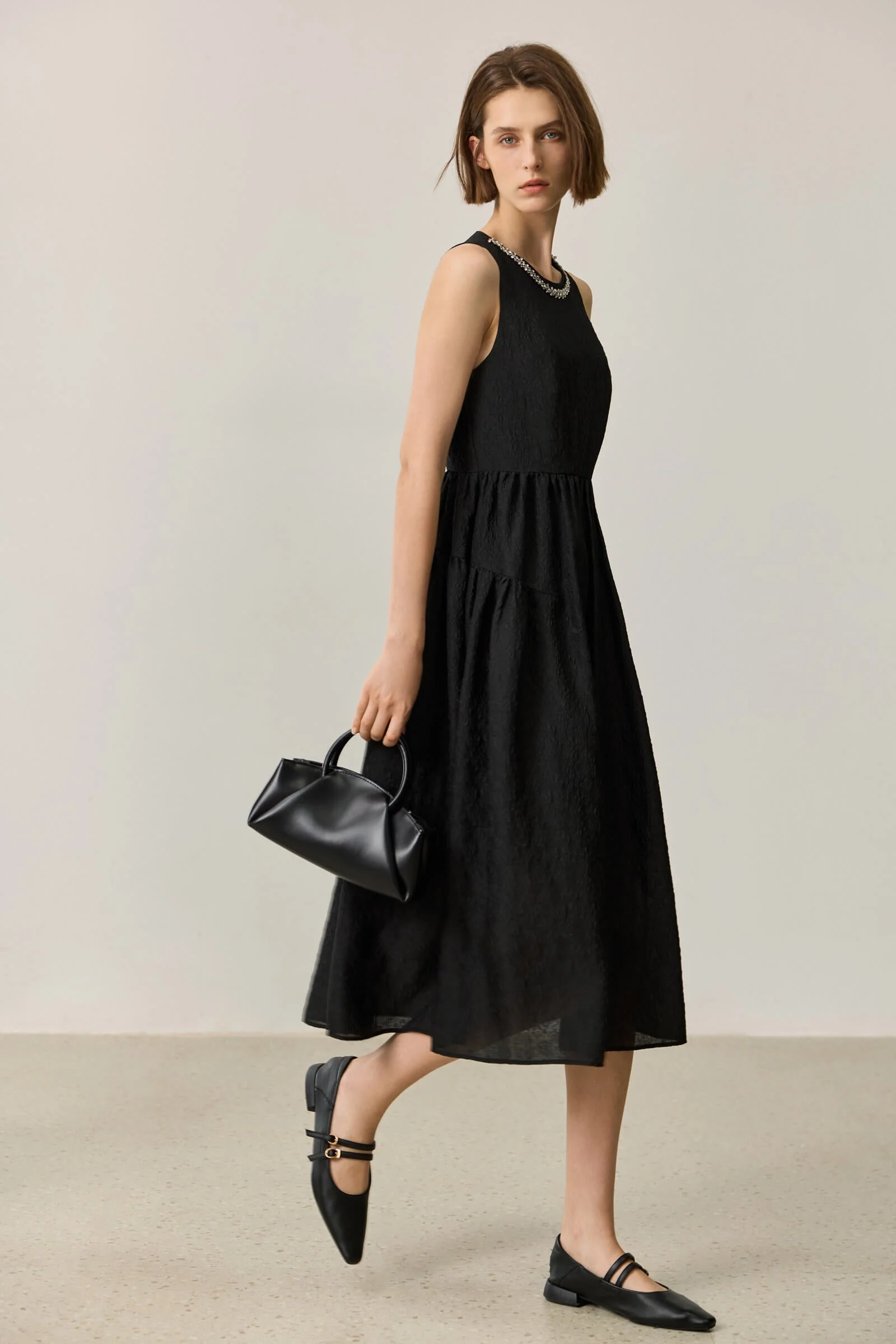 LILY Elegant Jacquard Dress - Image 4