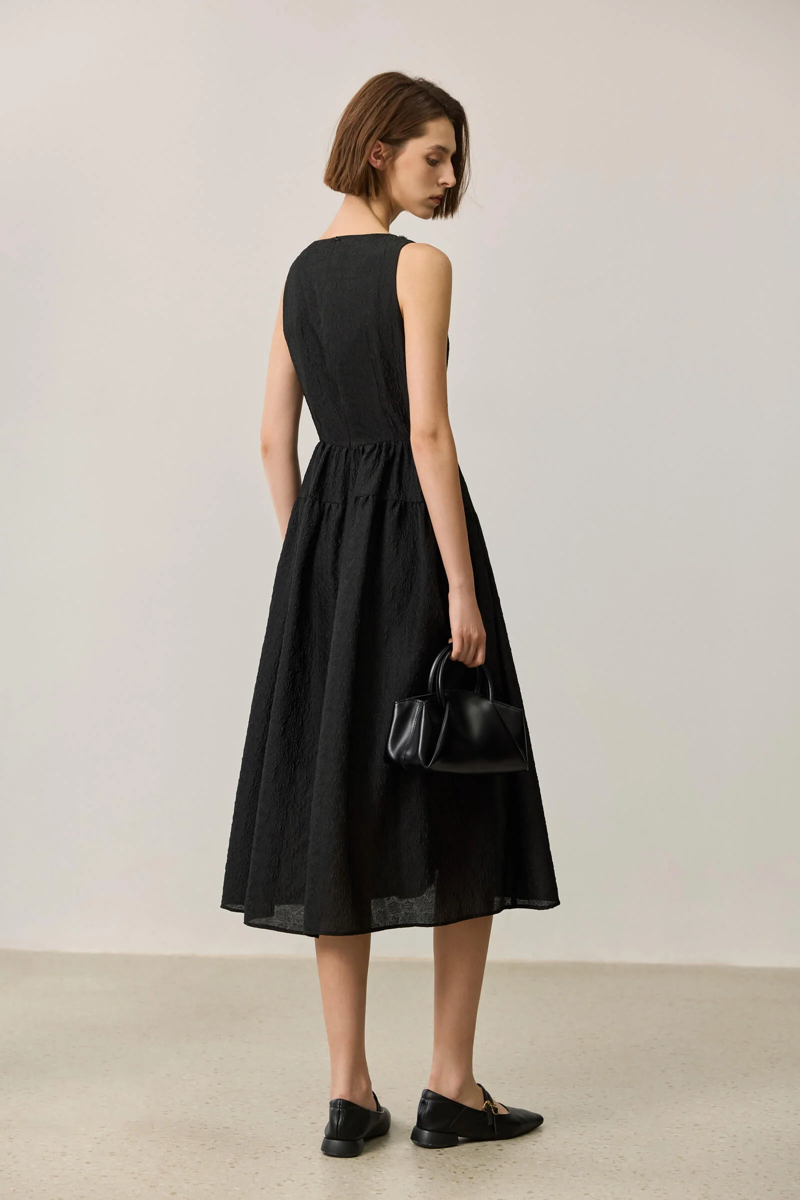 LILY Elegant Jacquard Dress - Image 5