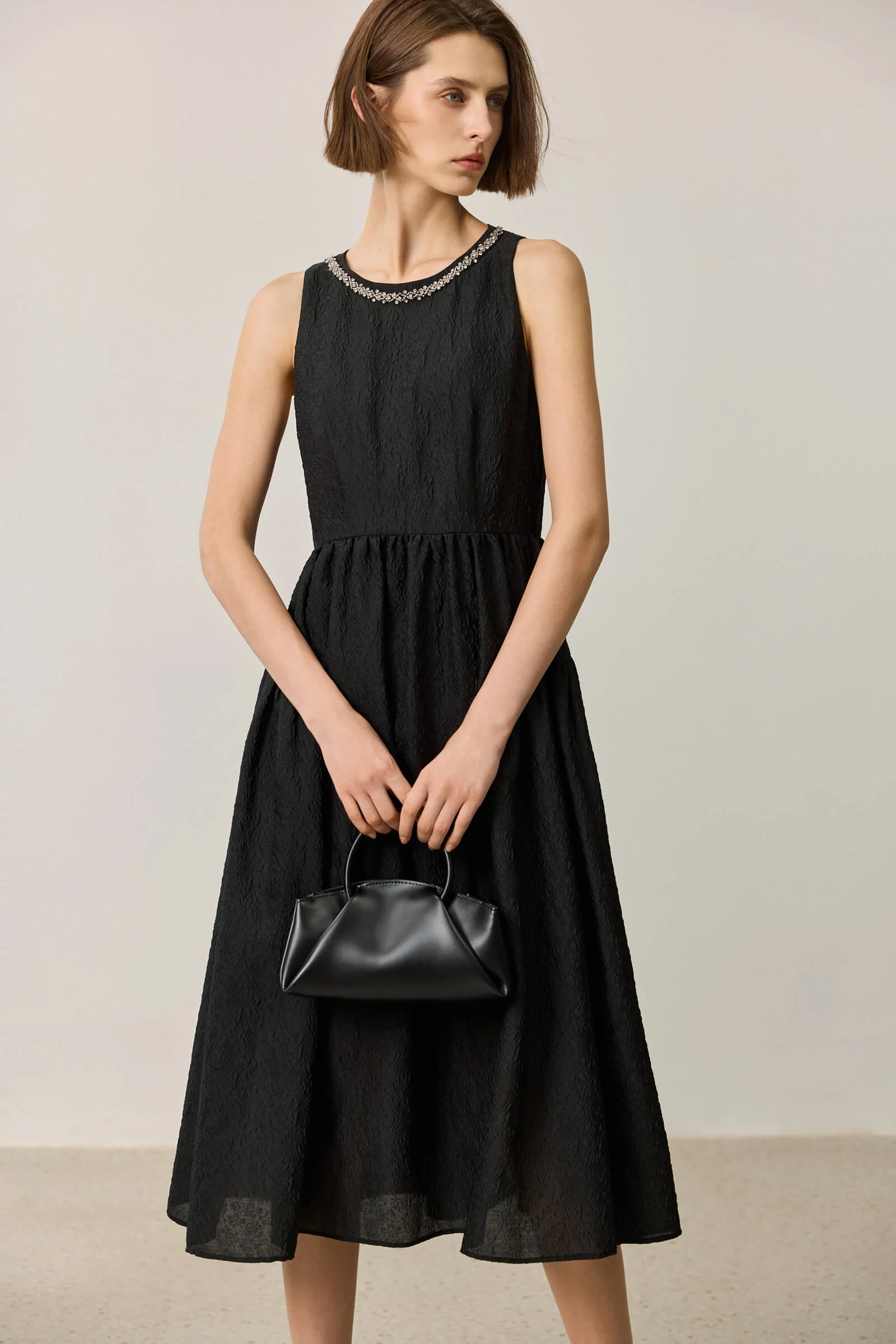 LILY Elegant Jacquard Dress - Image 6