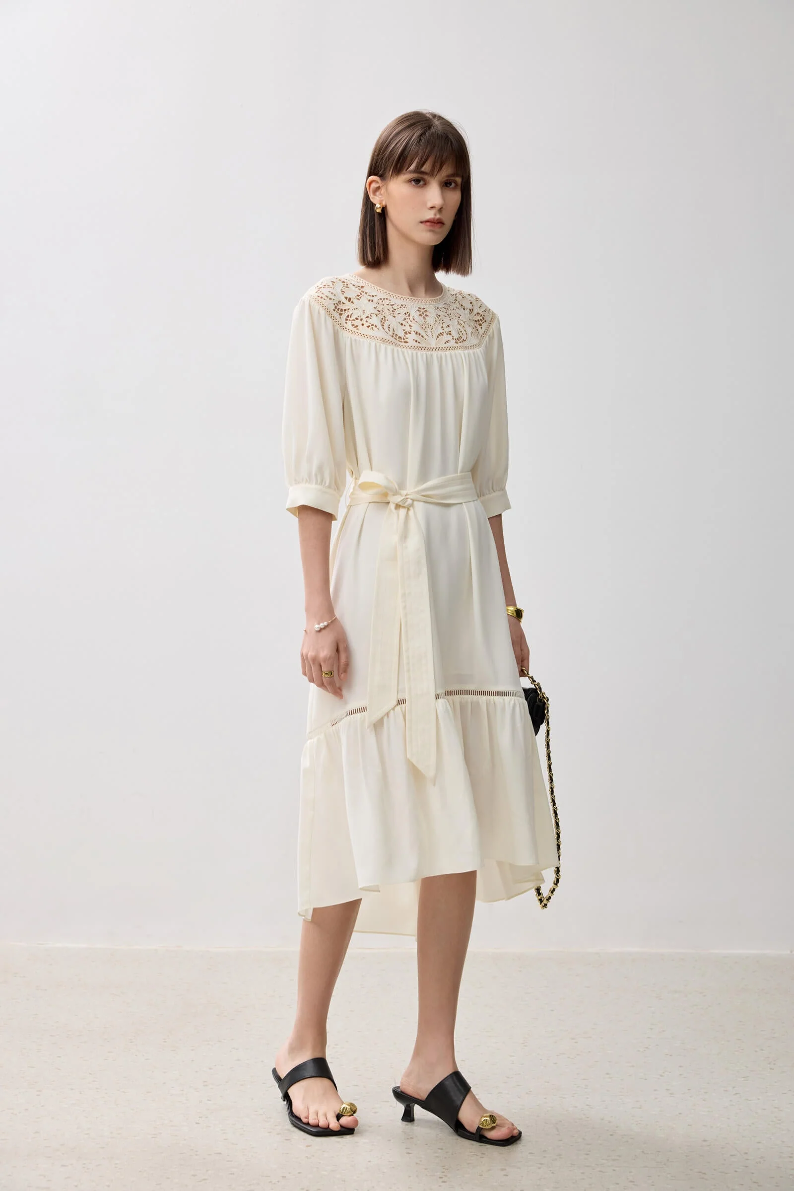 LILY Elegant Lace Comfortable Dress - Image 14