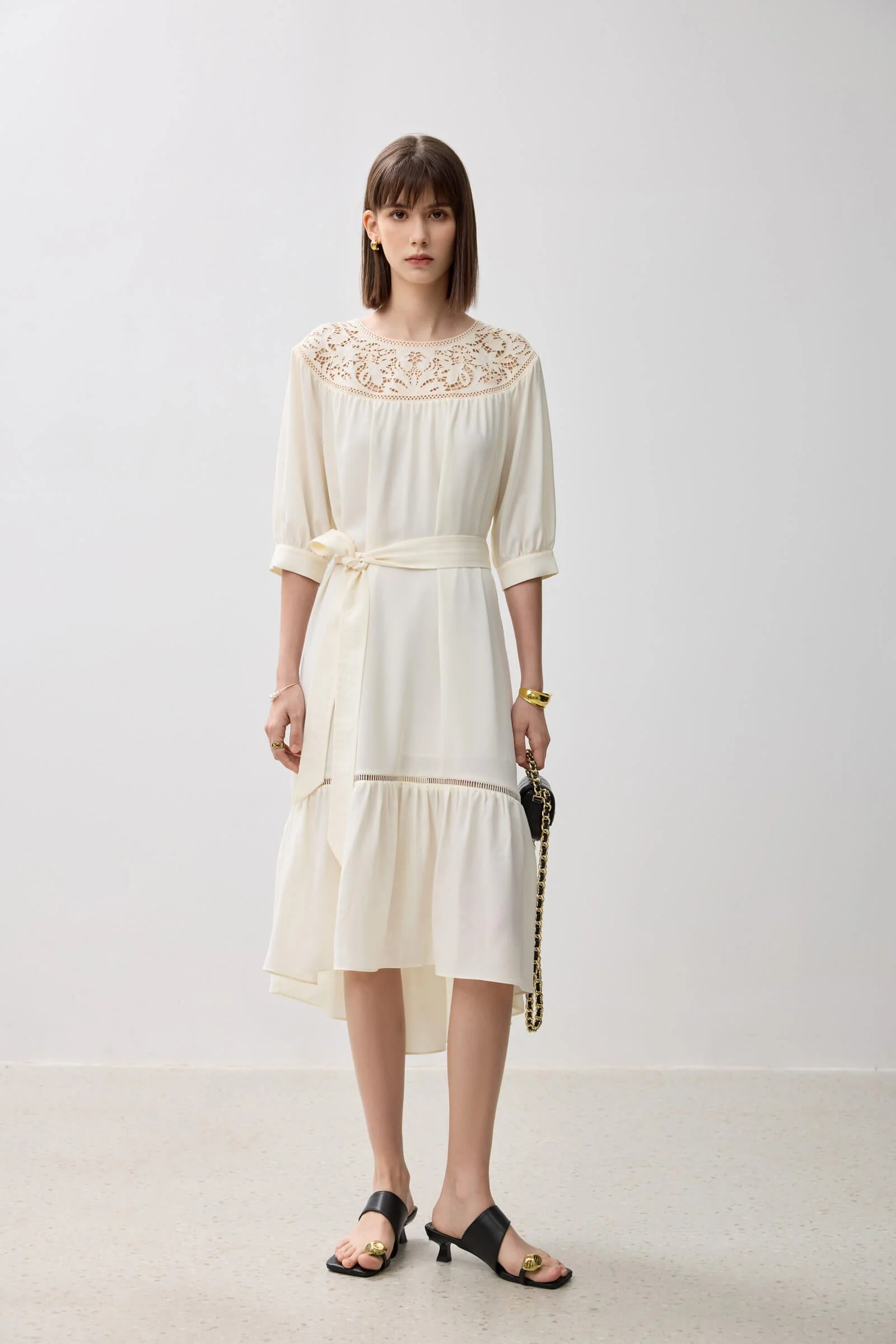 LILY Elegant Lace Comfortable Dress - Image 8