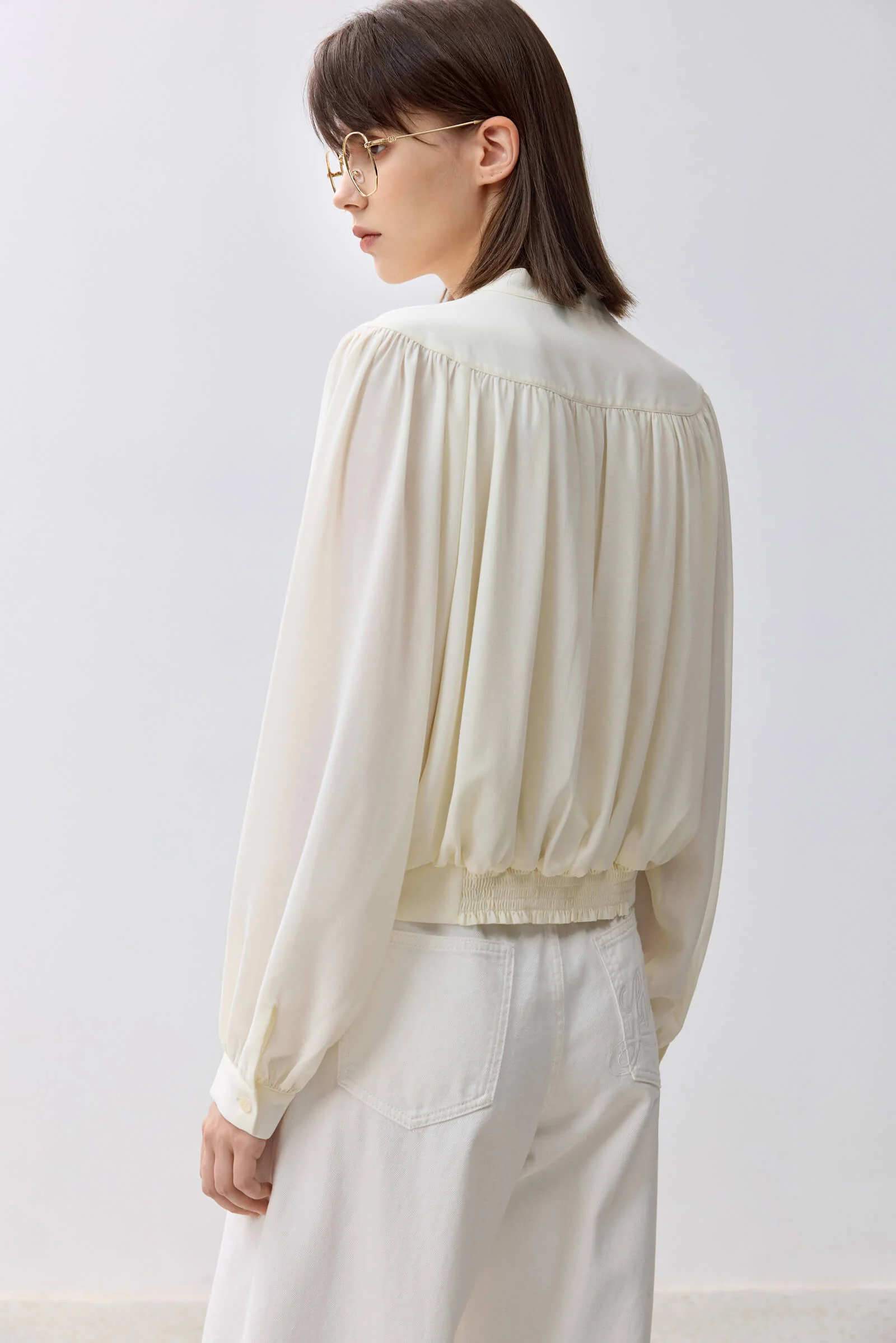 LILY Elegant Puff Sleeve Shirt - Image 12
