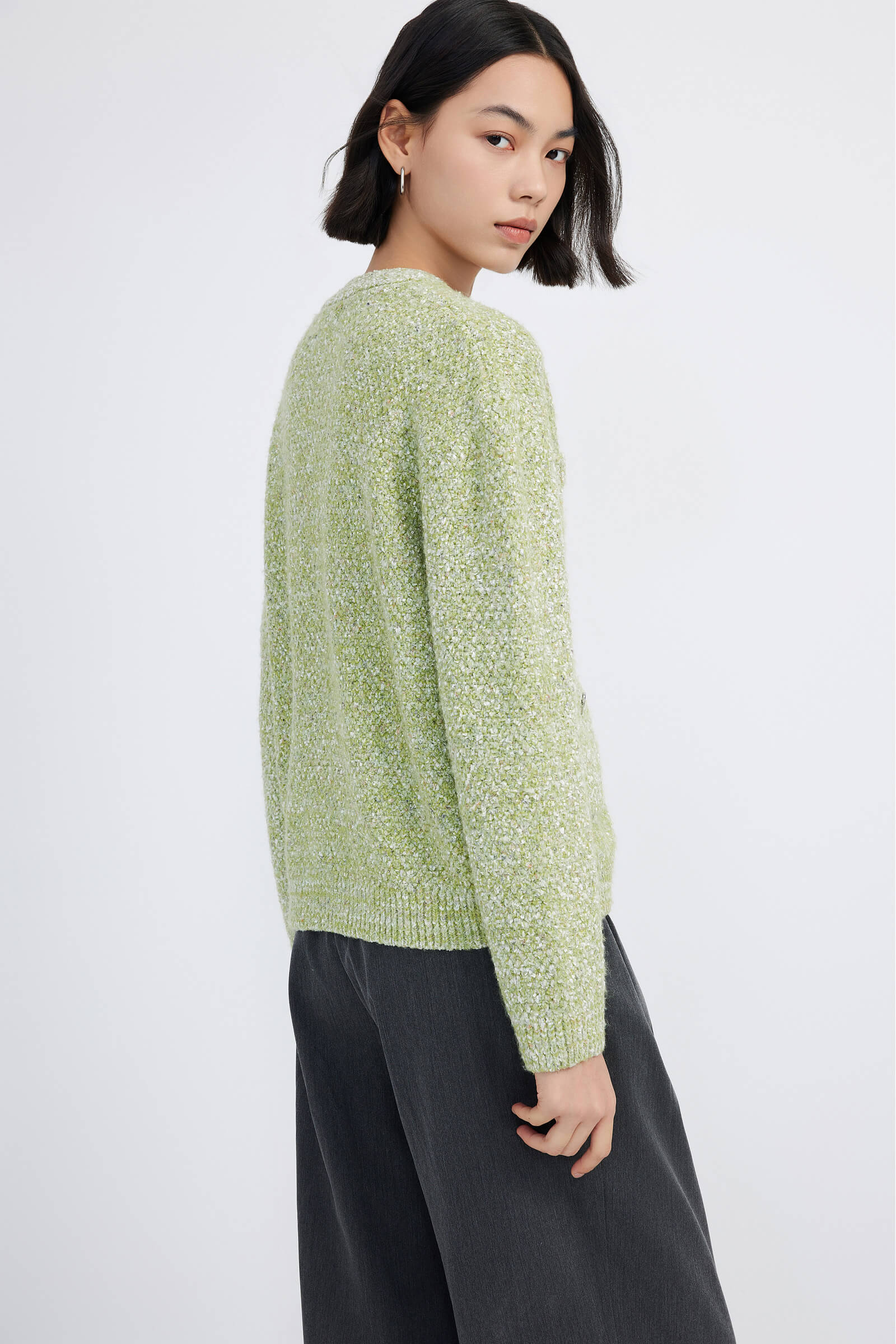 LILY Elegant V-Neck Knit Cardigan - Image 5