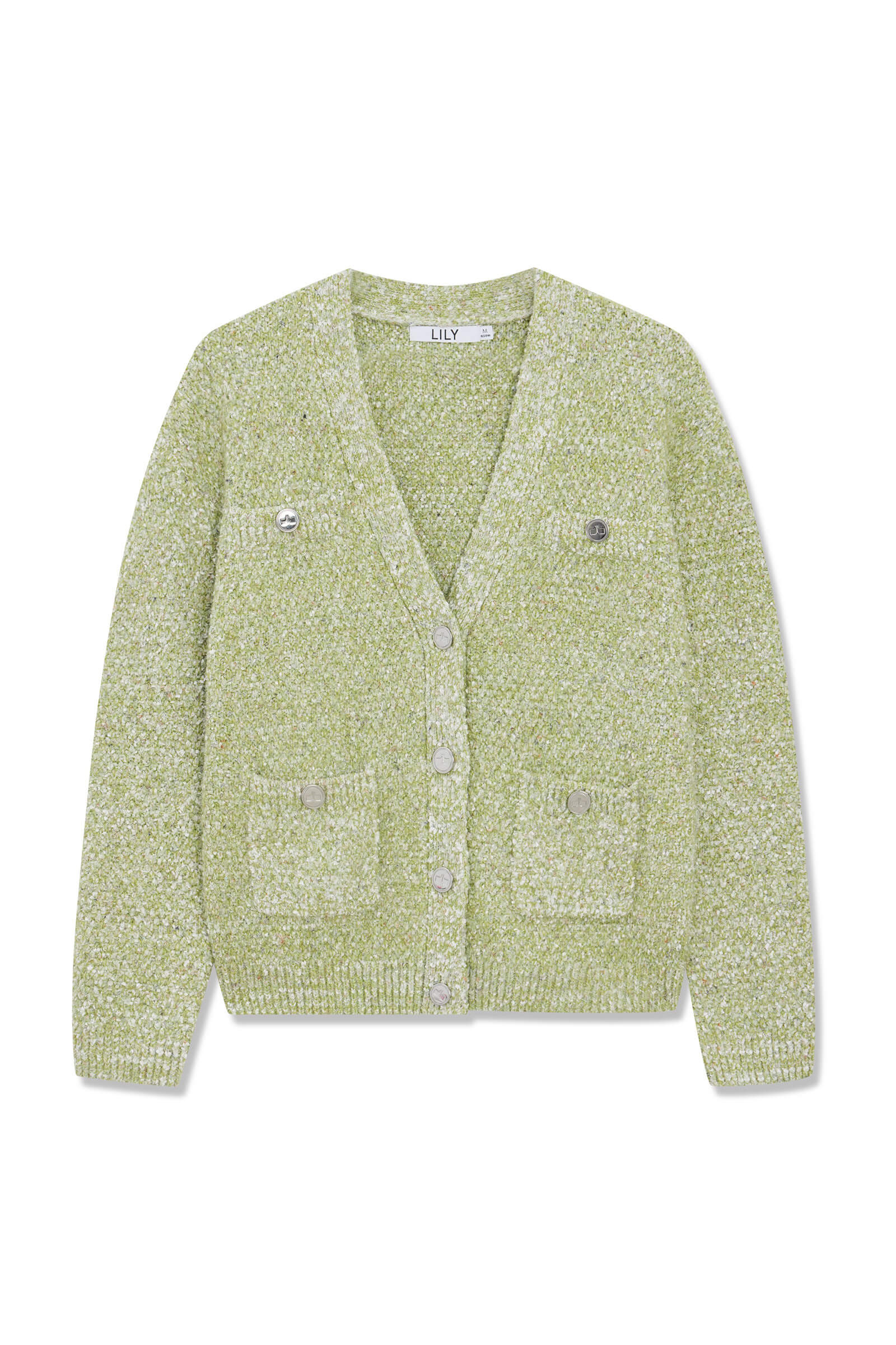 LILY Elegant V-Neck Knit Cardigan - Image 6