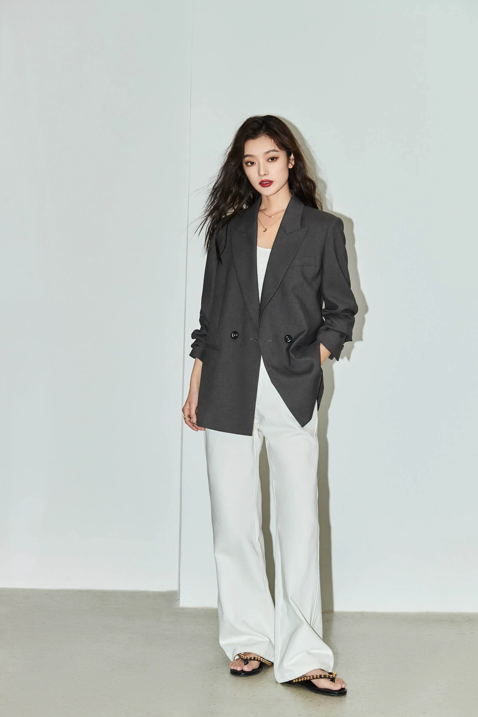 LILY Fashionable Loose Fit Suit Jacket - Image 15