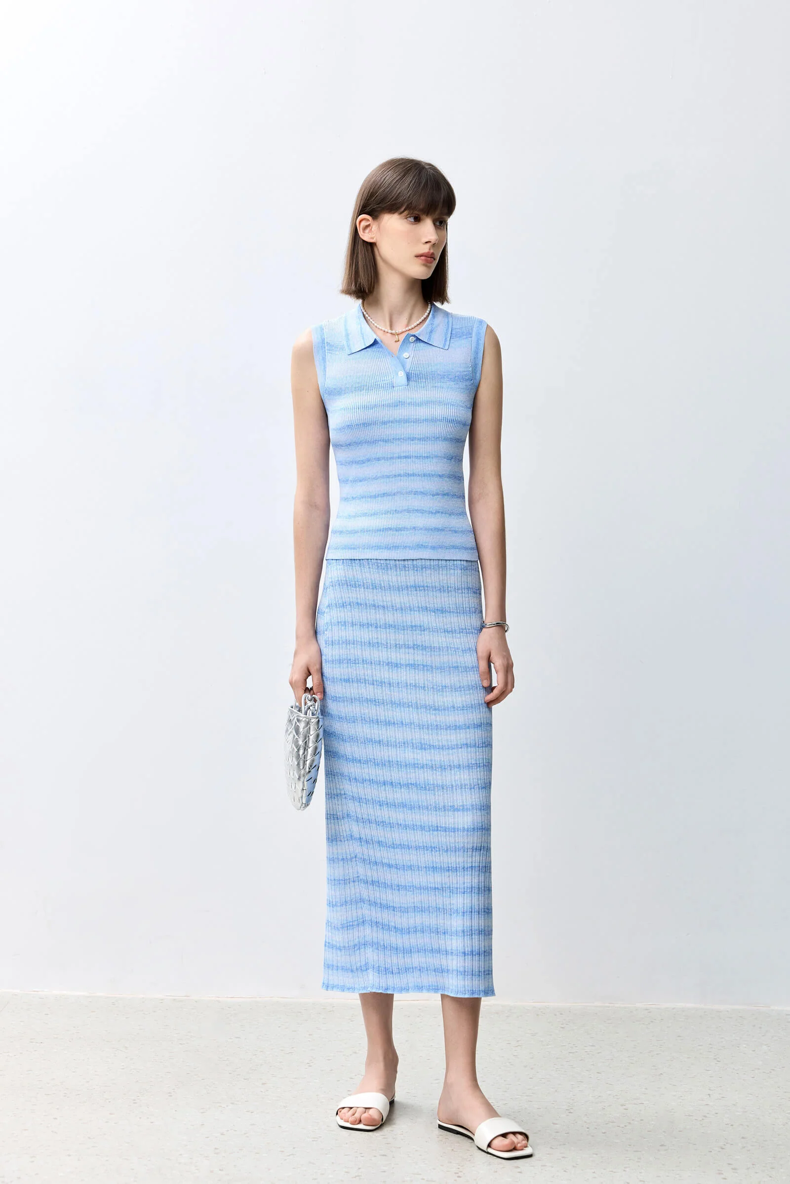 LILY Fashionable Striped Relaxed Skirt - Image 10