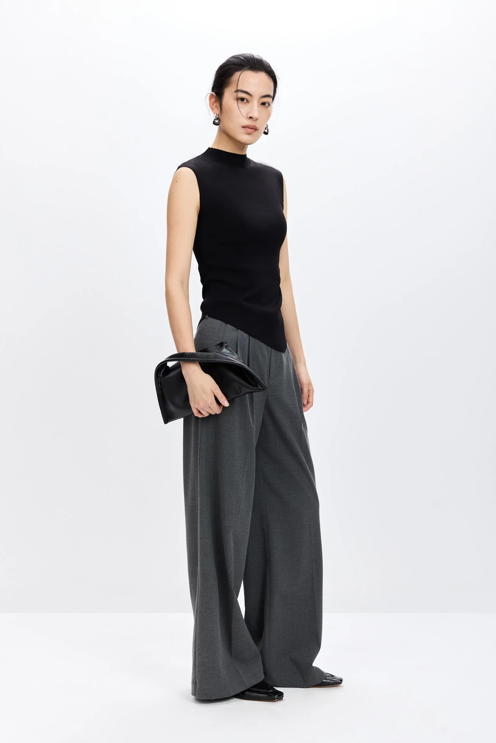 LILY Fitted Mock-Neck Knit Tank - Image 3