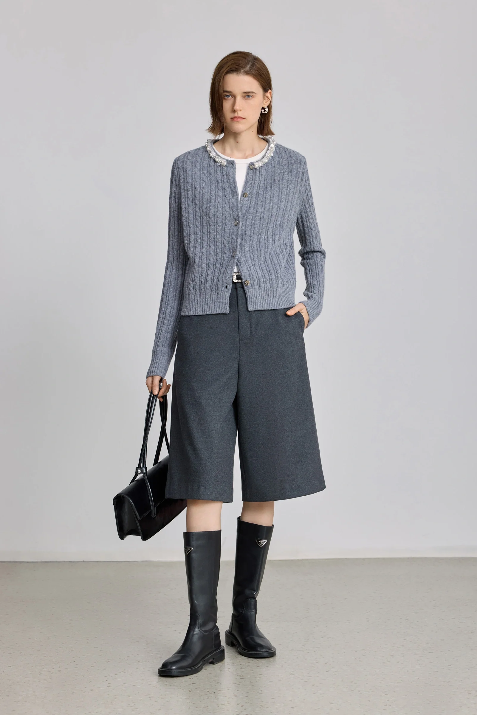 LILY Fleece-Lined A-Line Shorts