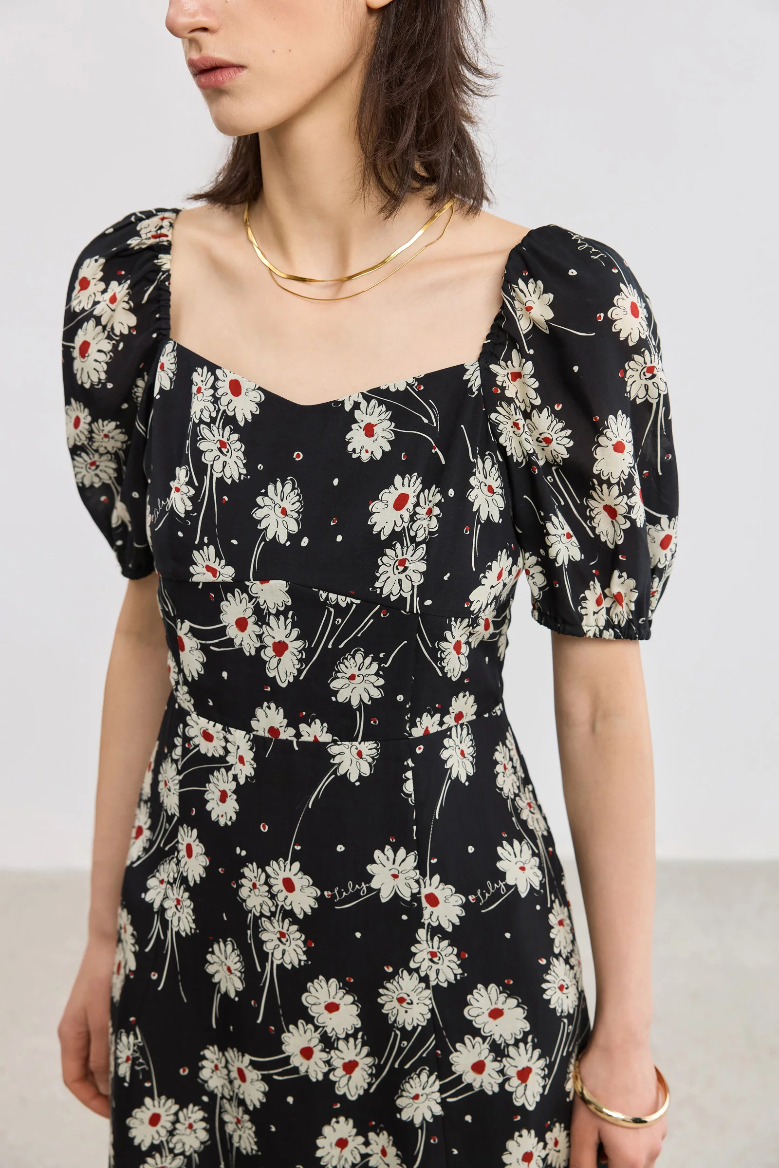 LILY Floral Fit-and-Flare Dress - Image 5