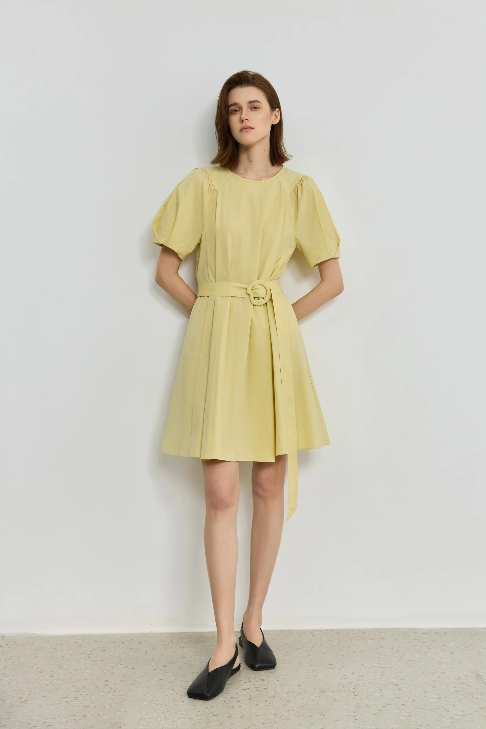 LILY French Casual Shirt Dress