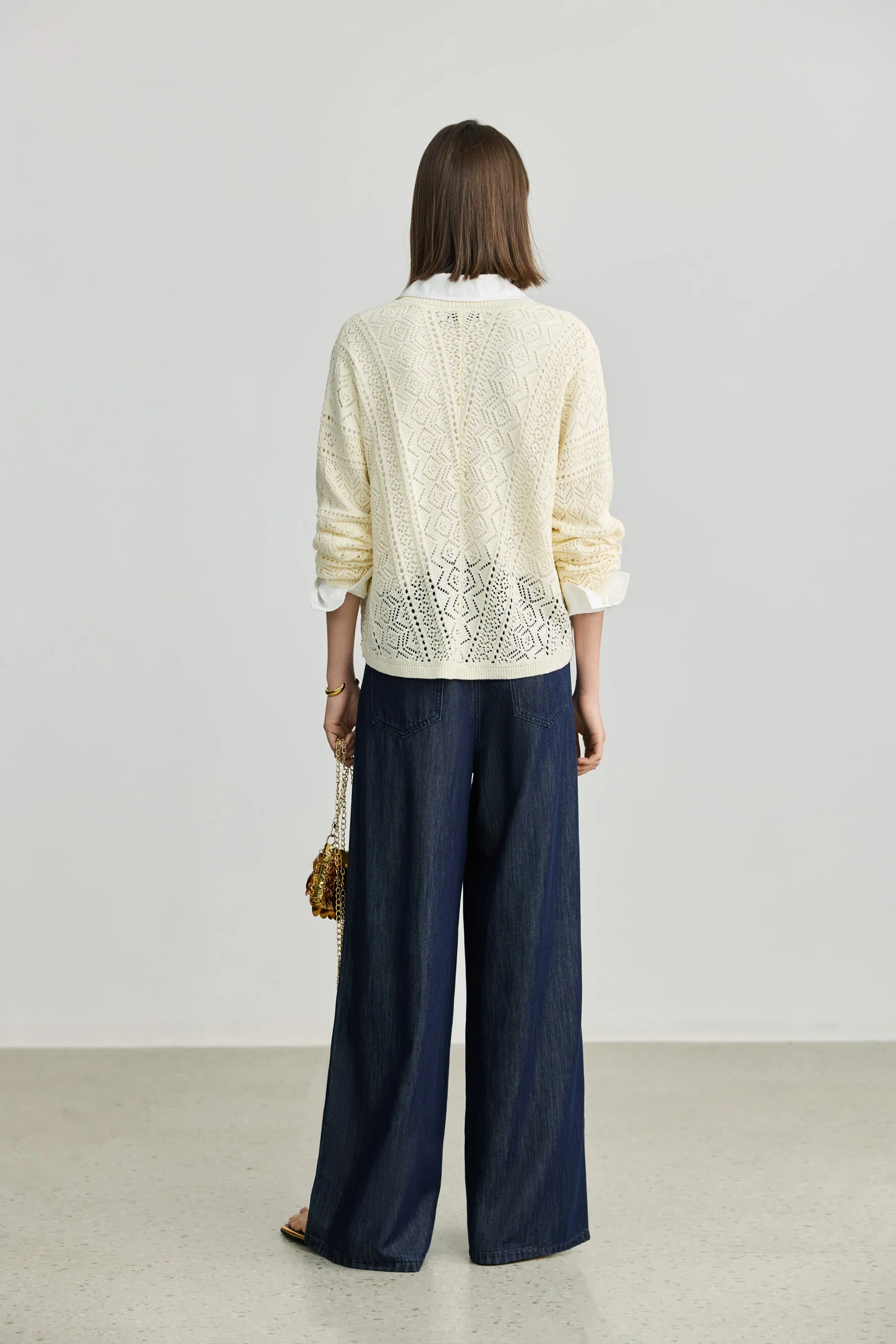 LILY French Lightweight Knit Cardigan Cover-Up - Image 4