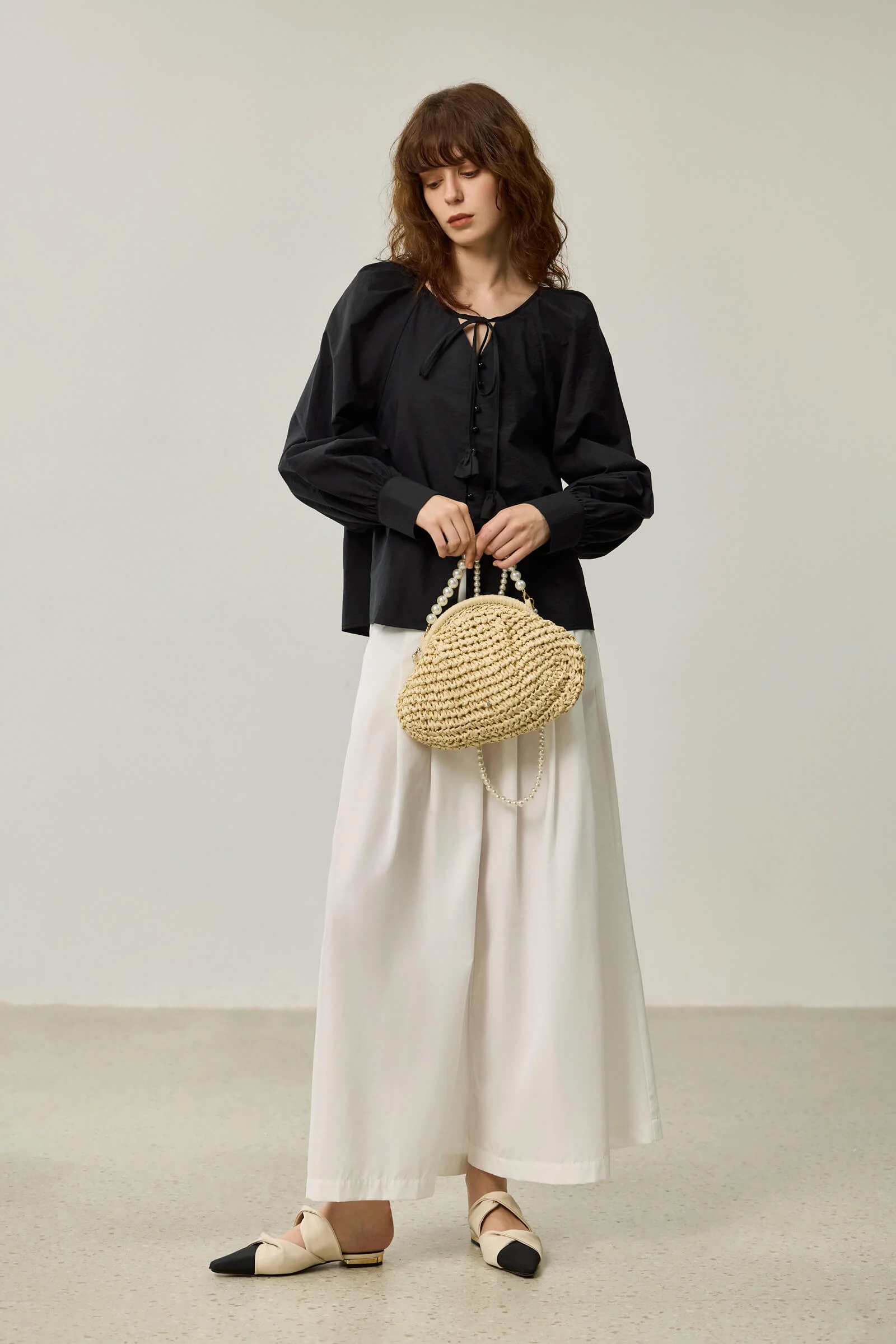 LILY French Style Puff Sleeve Floral Shirt - Image 8