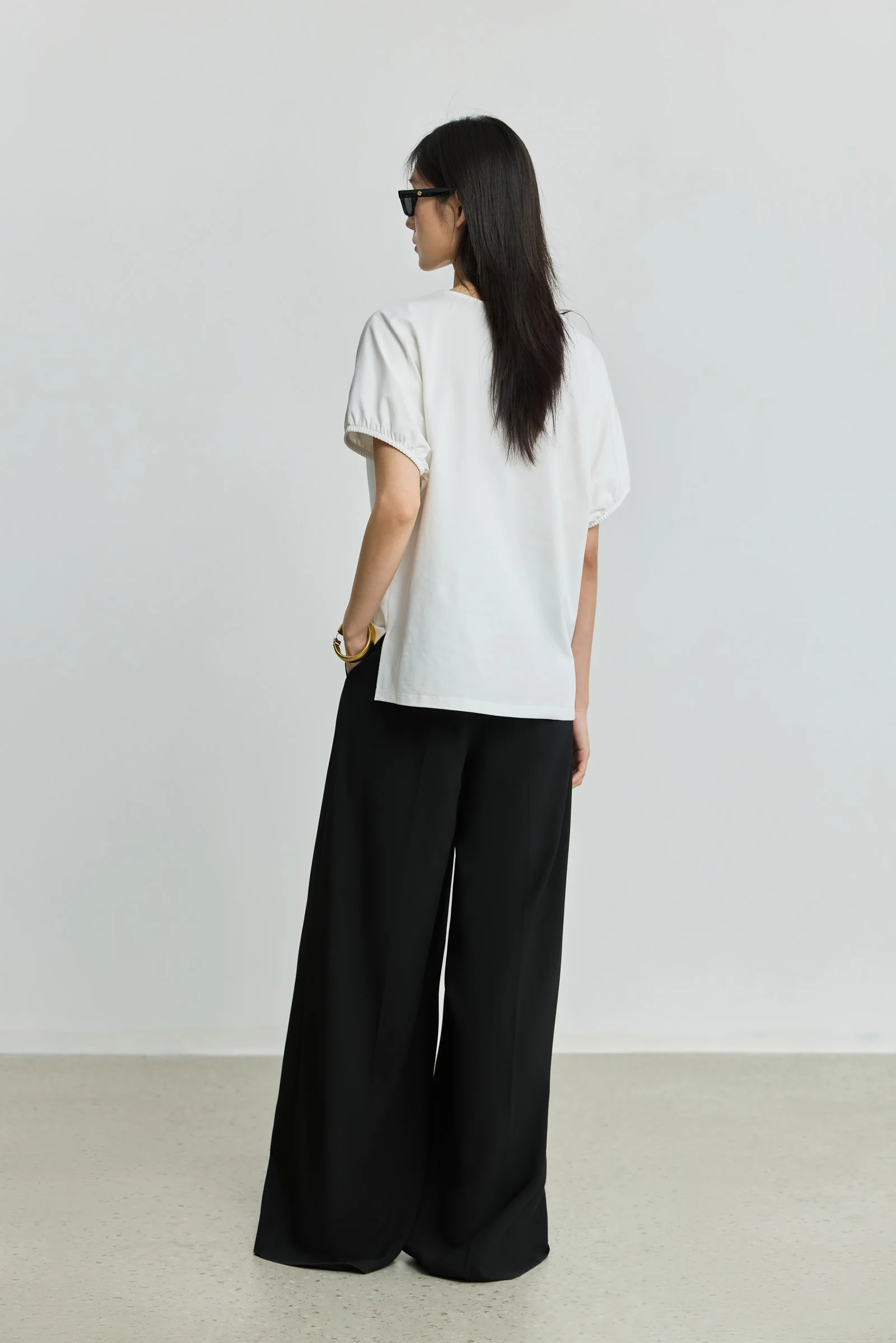 LILY French V-Neck Short Sleeve Tee - Image 4