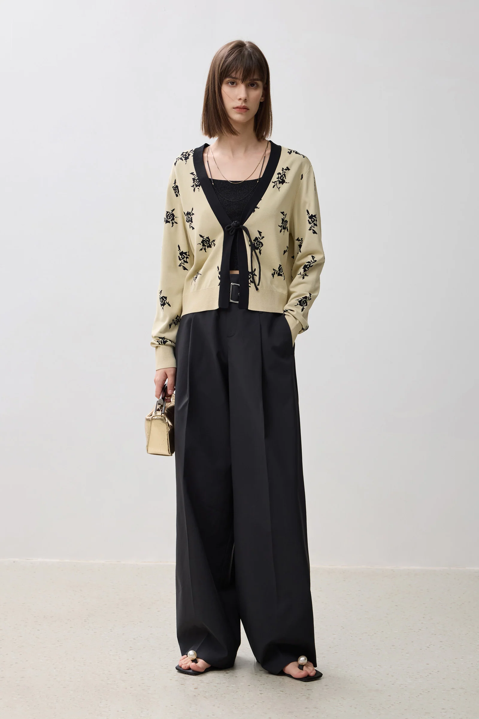 LILY Frog Button Printed Cardigan - Image 2