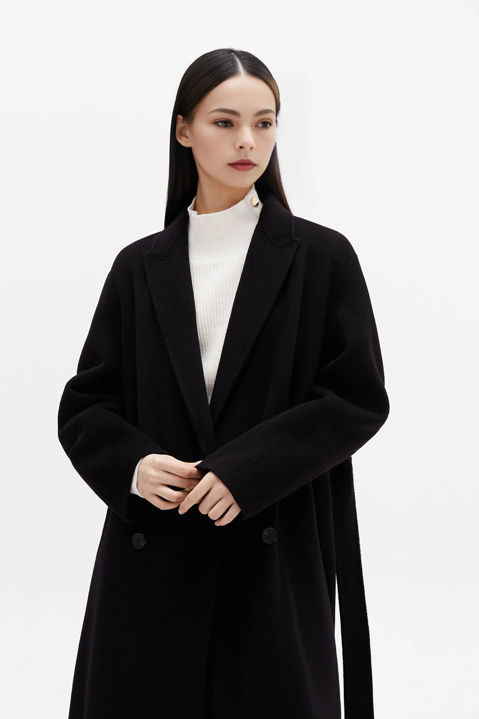 LILY Full Wool Long Coat - Image 6