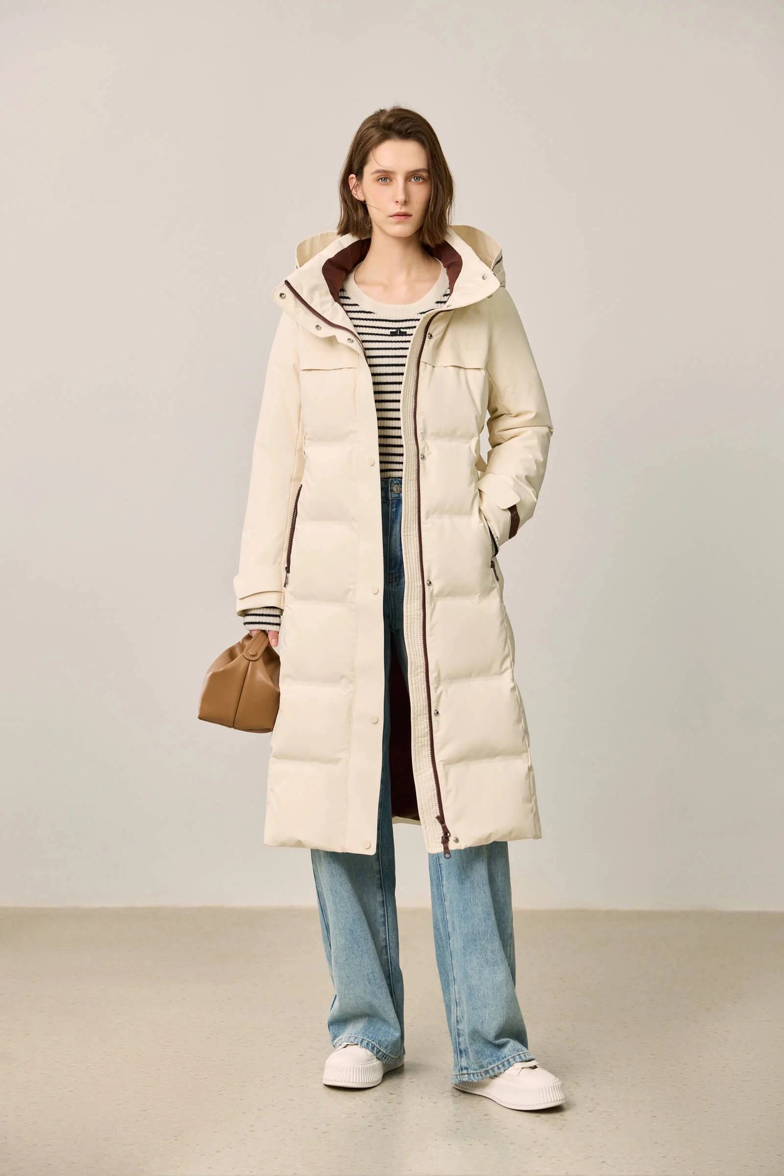 LILY Functional Utility Waist-Cinching Down Jacket - Image 9