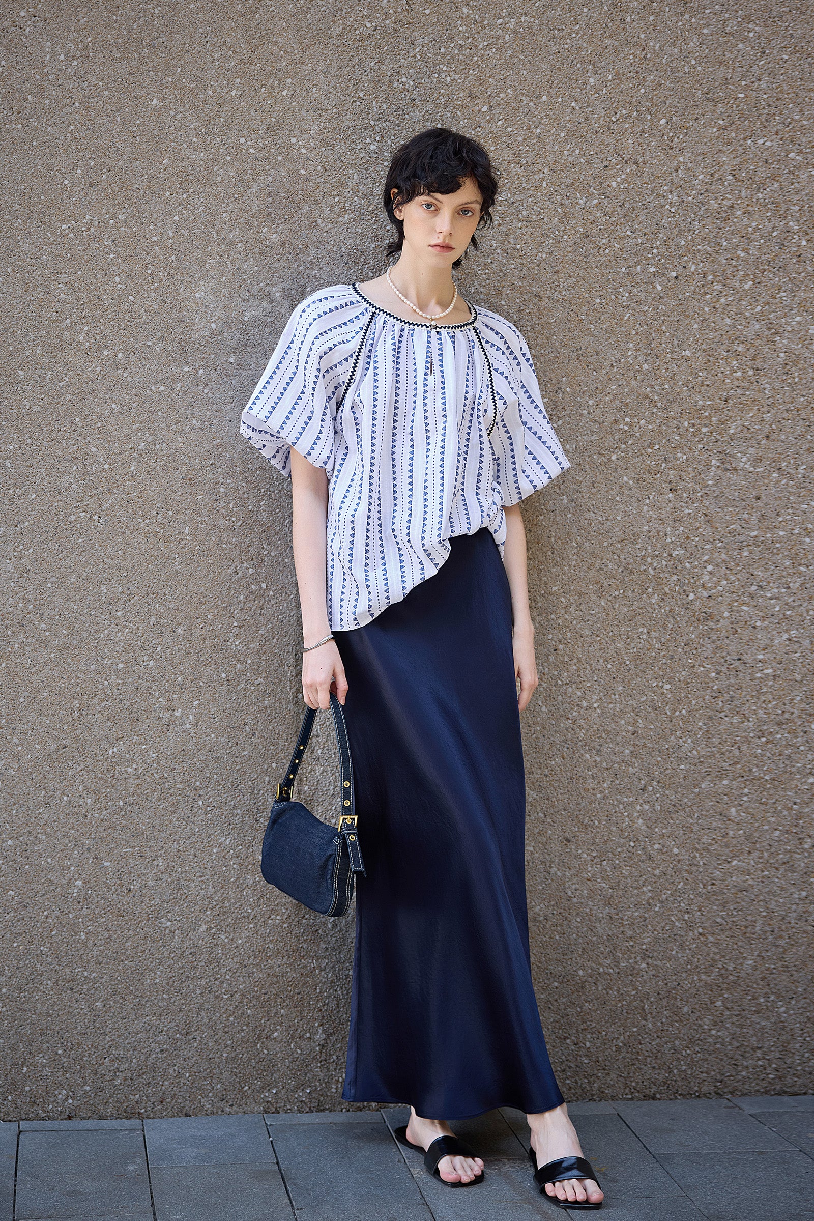 LILY Geometric Jacquard Pullover Top - Image 9