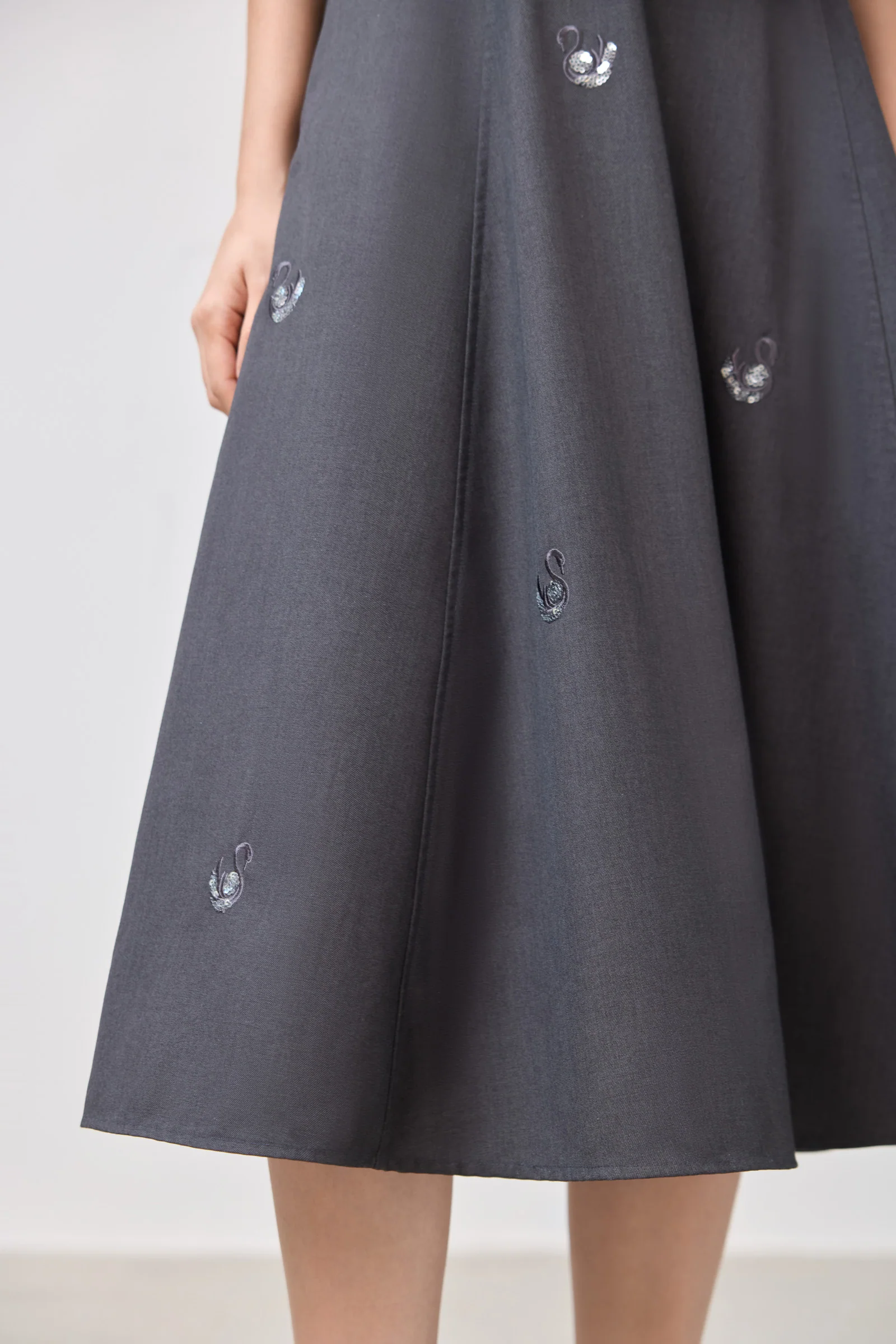 LILY Gray-Toned A-Line Skirt - Image 7